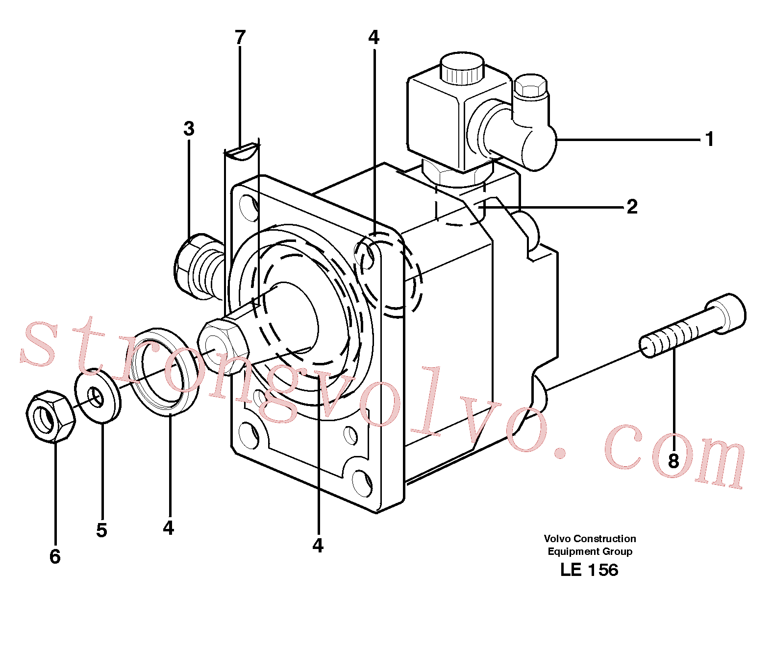 VOE11705759 Chave Volvo escavadeira