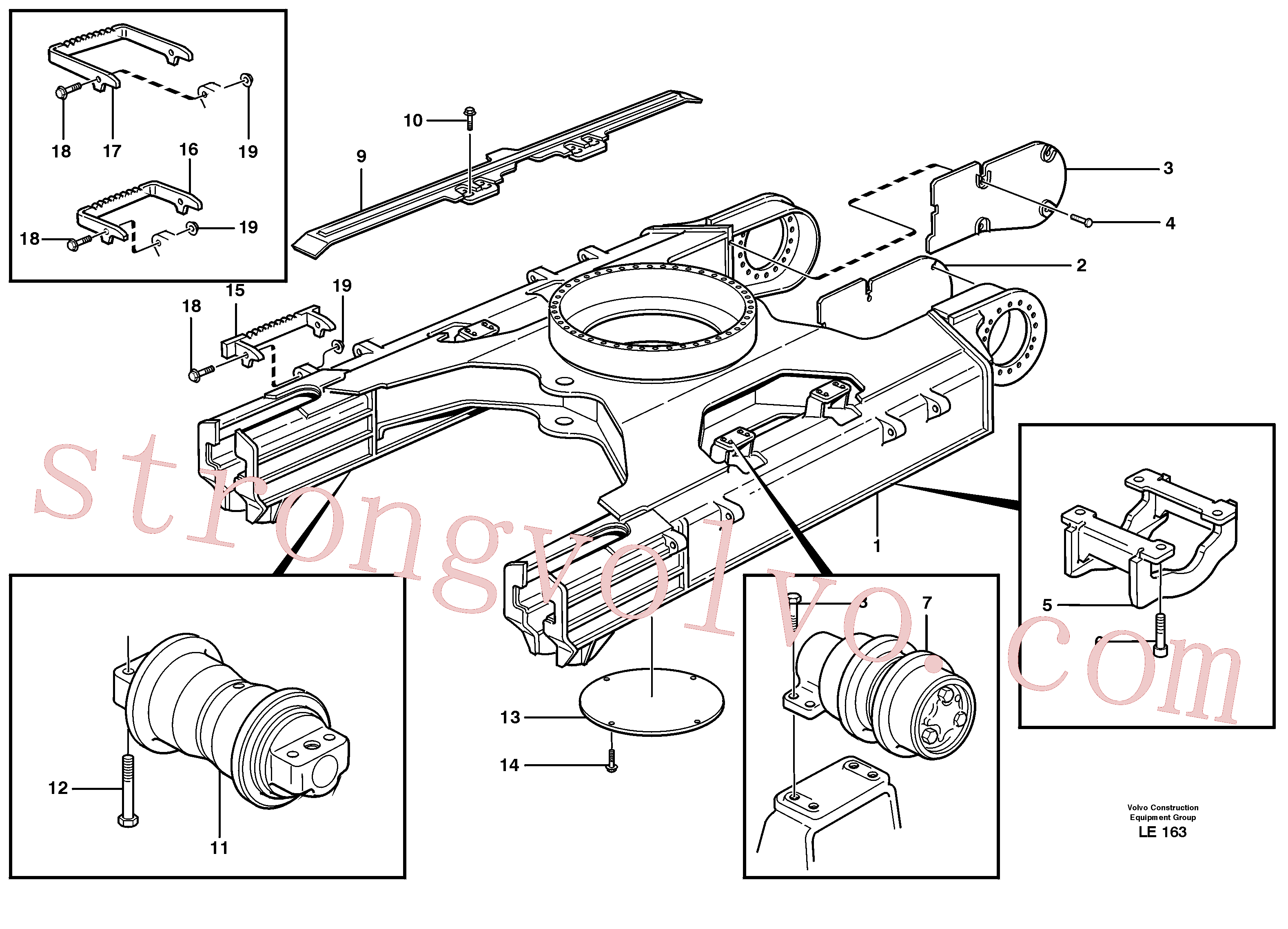 VOE959275 Volvo Substrutura(LE163 Montagem)