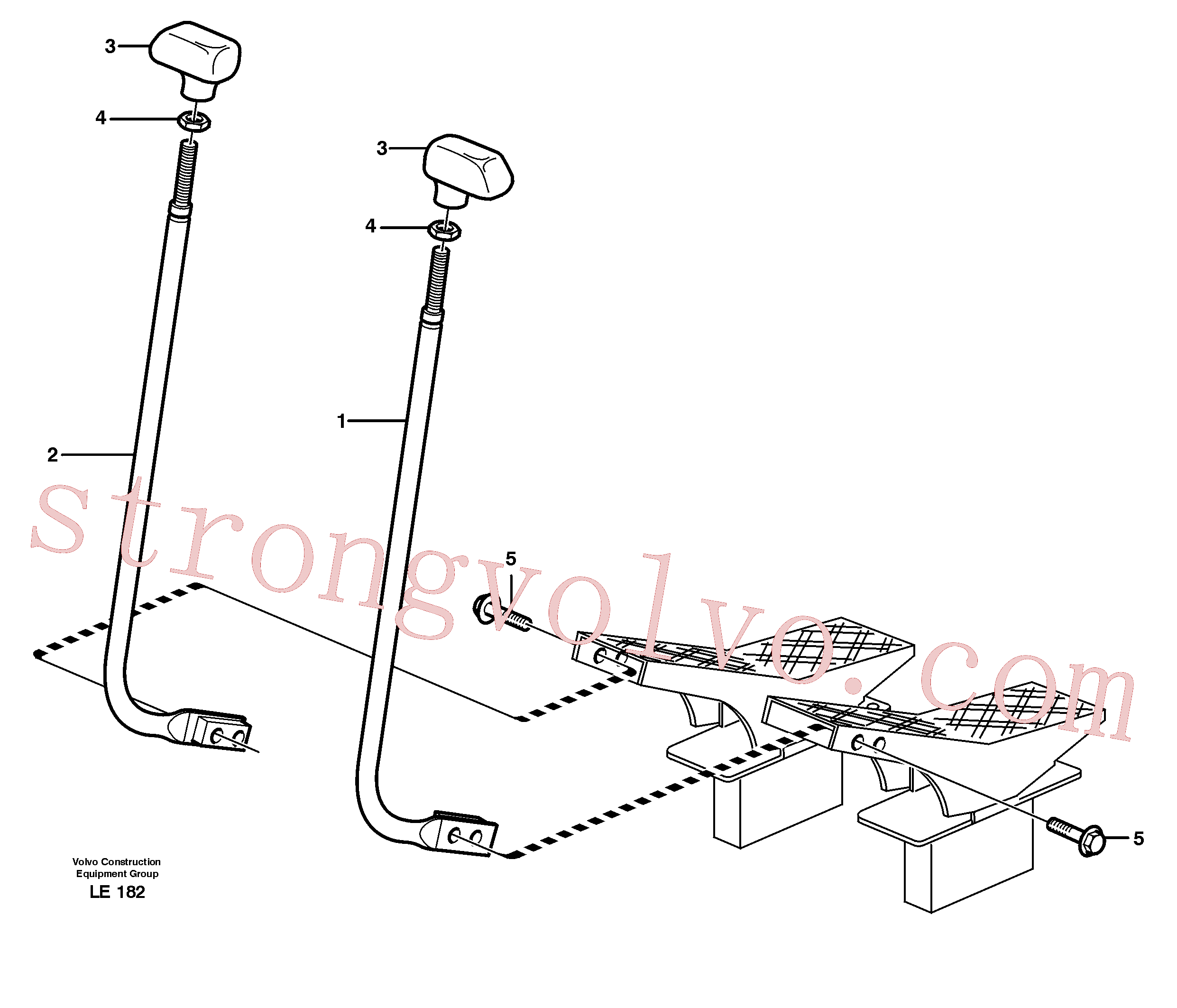 VOE14341418 Manopla Inscreva-se para Volvo Acessórios para escavadeira