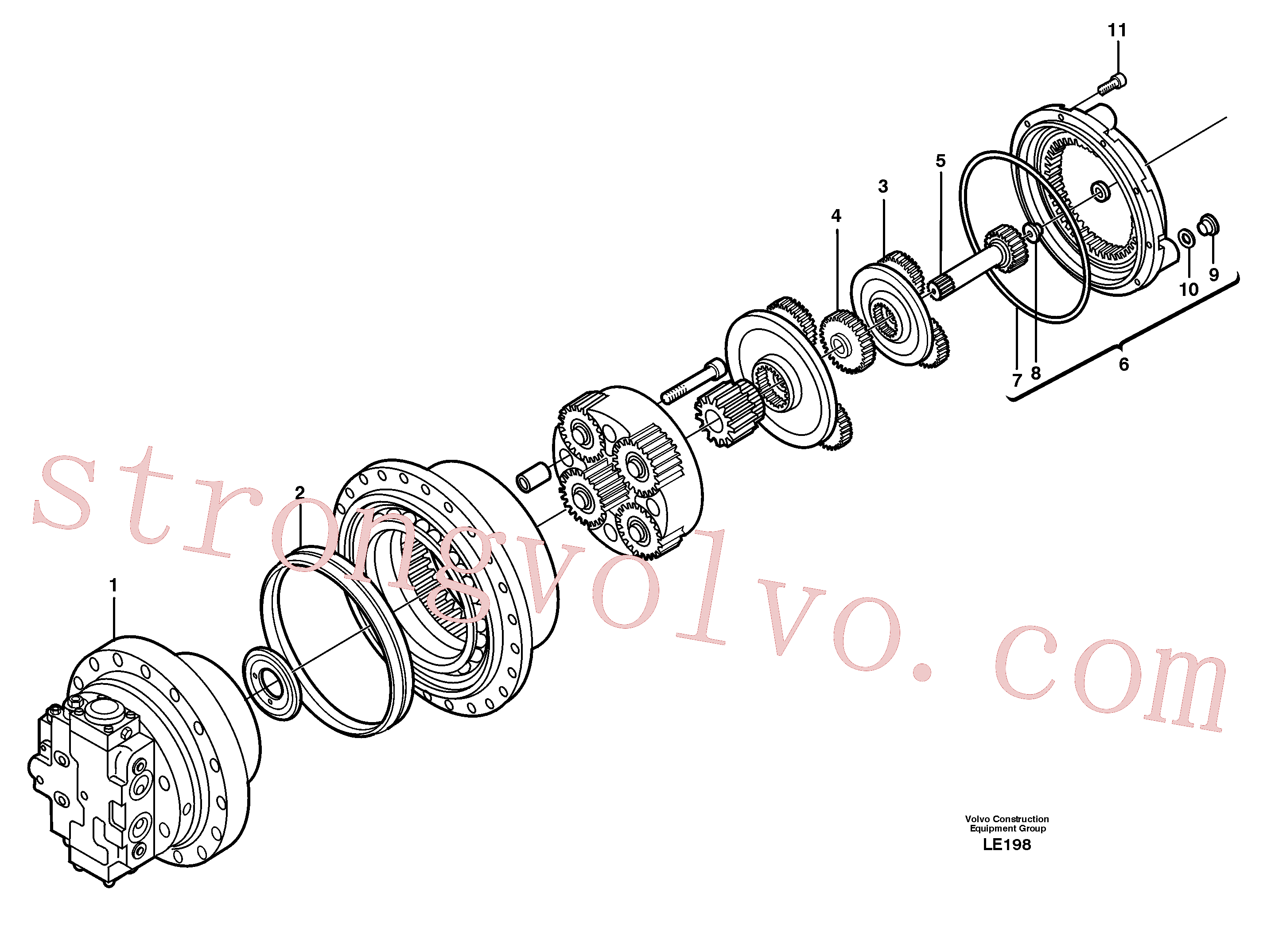 Atacado VOE14262080 Face Sealing Volvo escavadeira