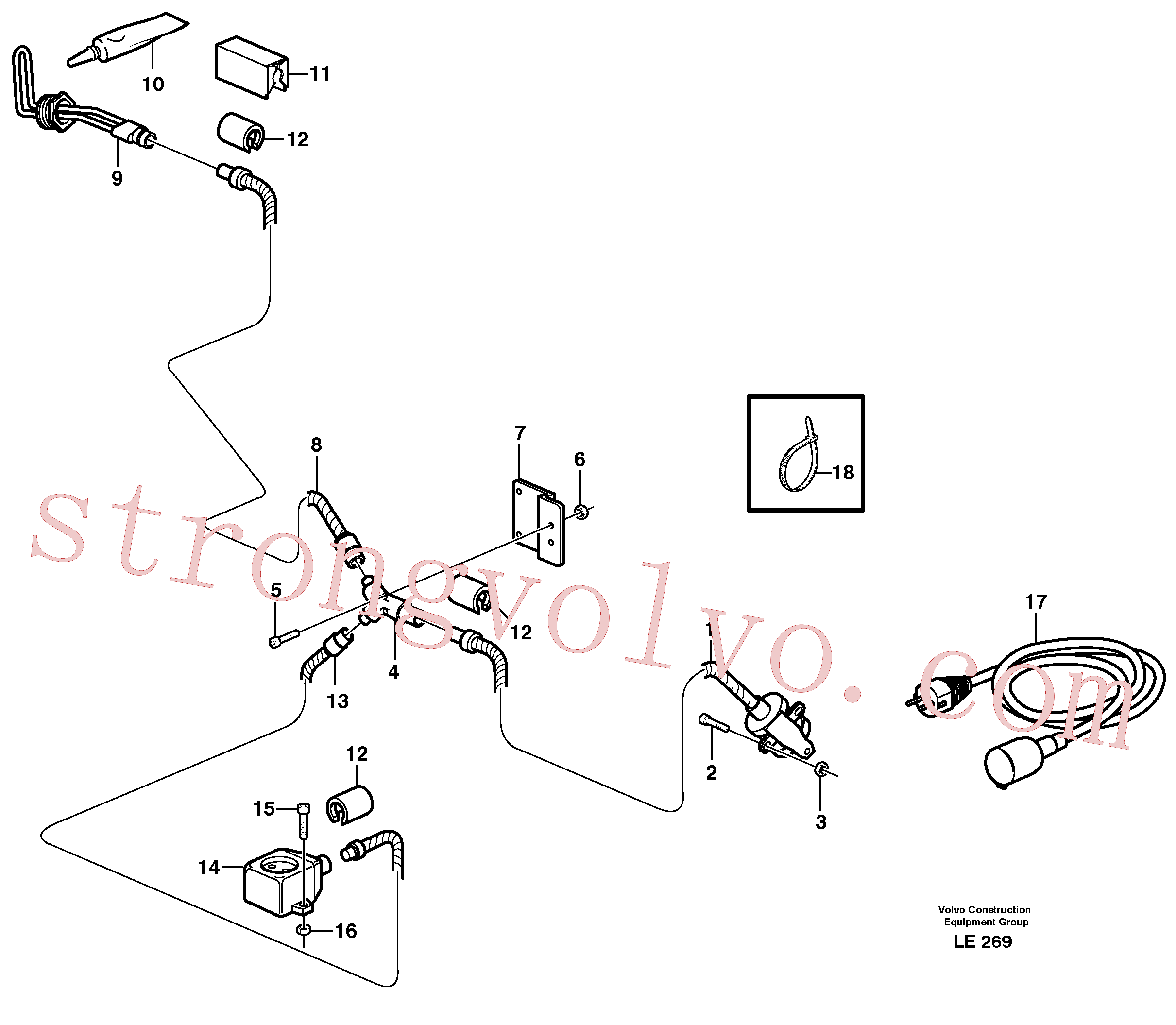 VOE13956066 Cros recessed Volvo escavadeira