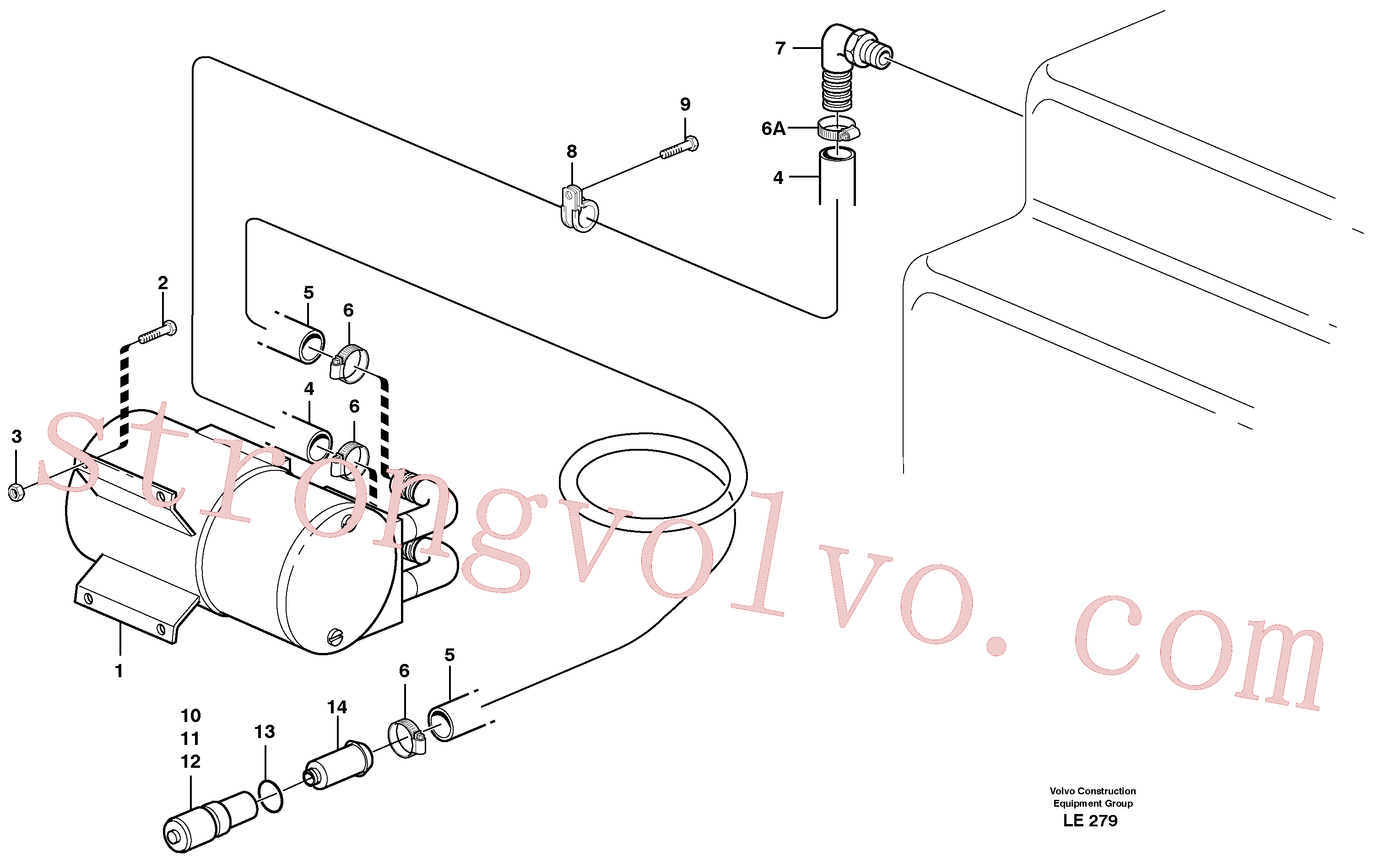 ZM2810327 Volvo Bomba de enchimento de combustível, eléctrica(LE279 Montagem)