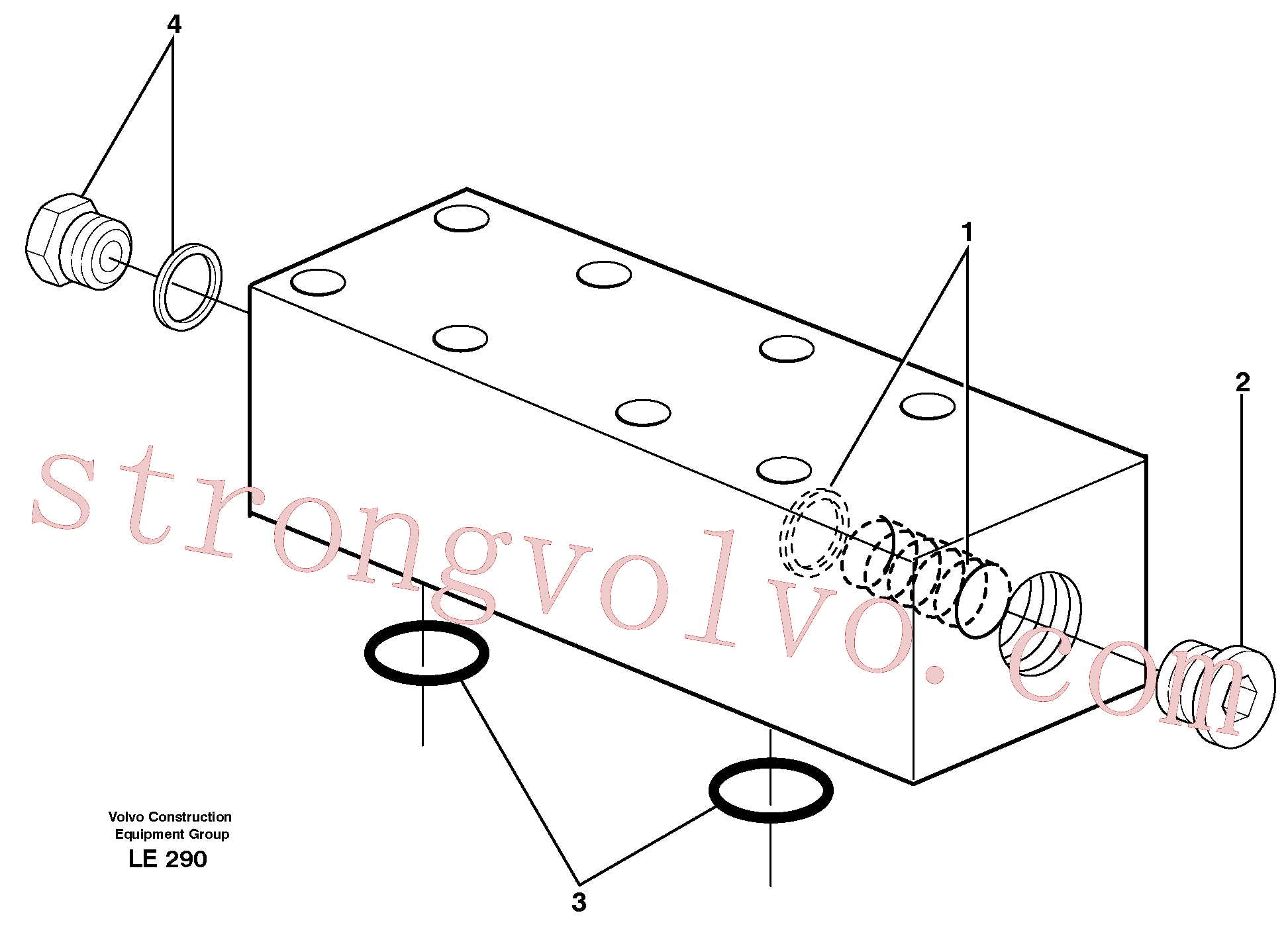 Volvo Acessórios para escavadeira VOE11707046 Plug Acessórios
