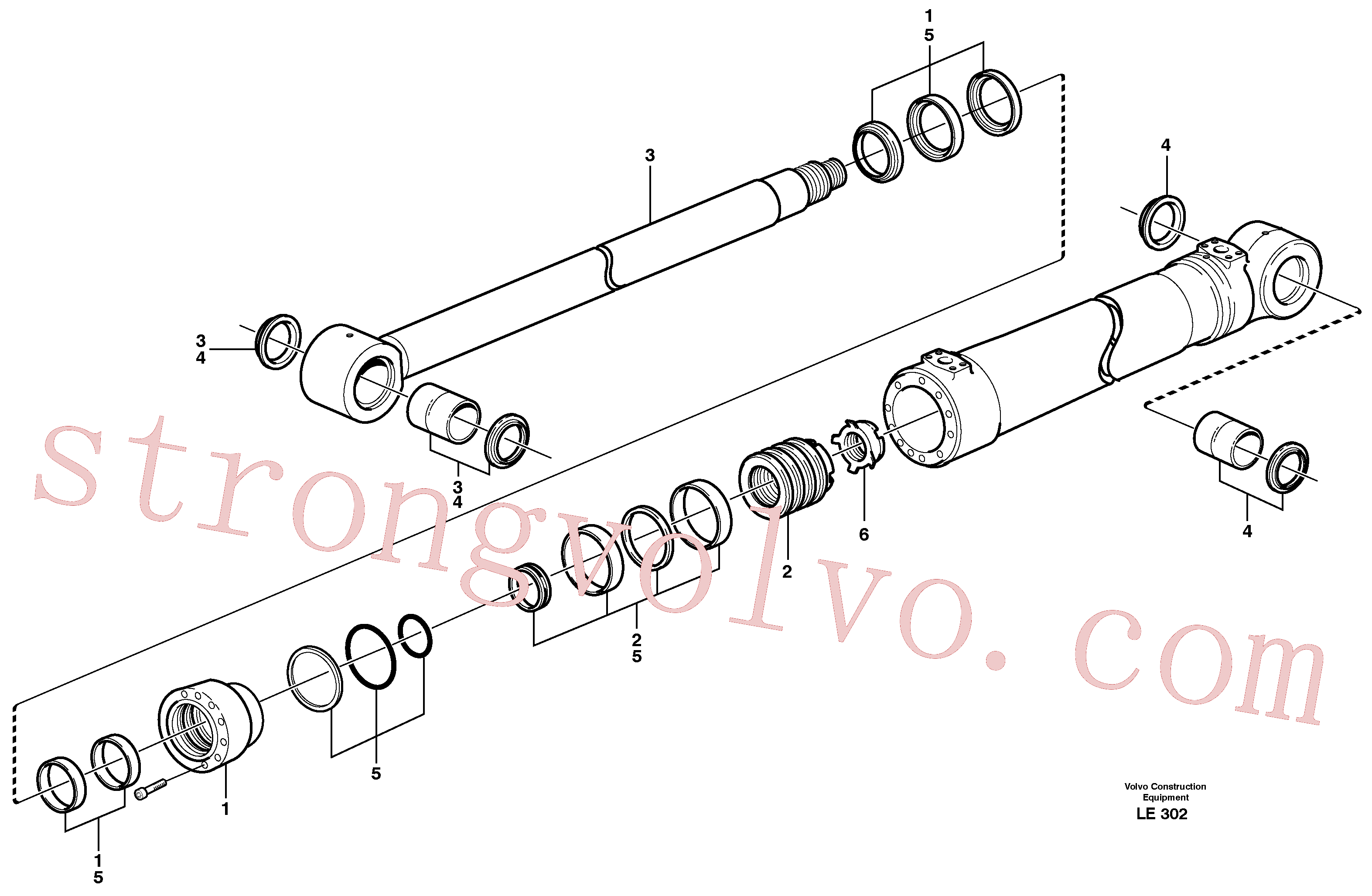 VOE11707470 Jogo de vedação Volvo escavadeira