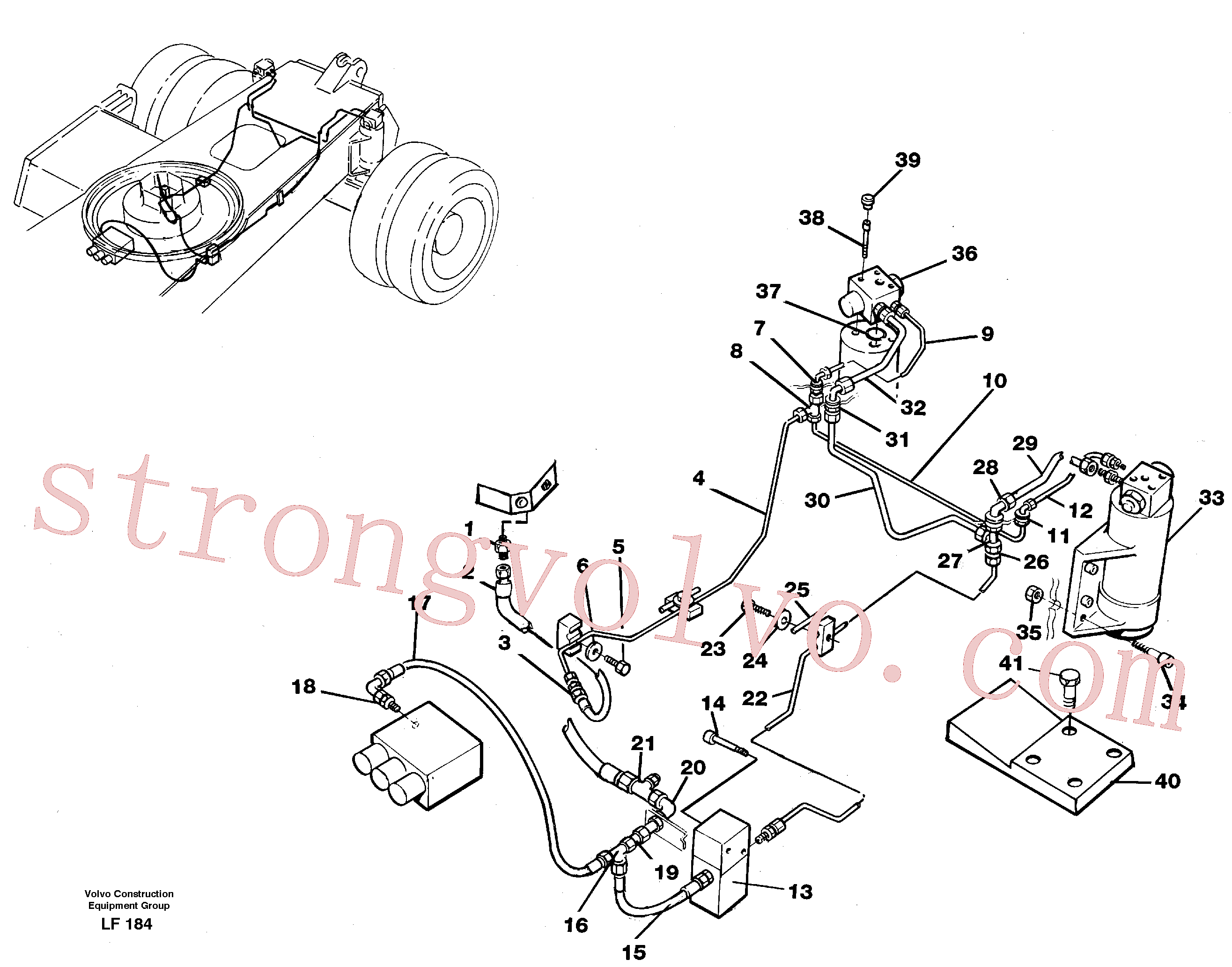 VOE14236384 Volvo Sistema oscilante(LF184 Montagem)