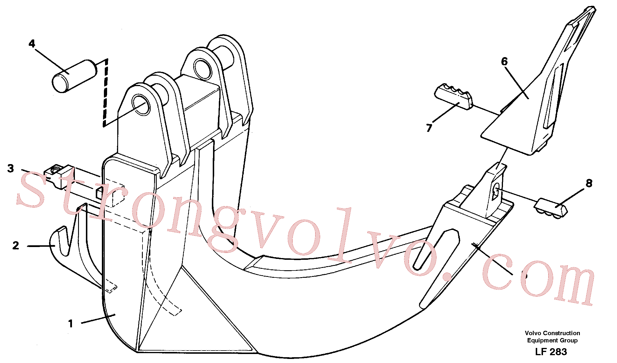 VOE14023036 Volvo Máquina para abrir estradas(LF283 Montagem)