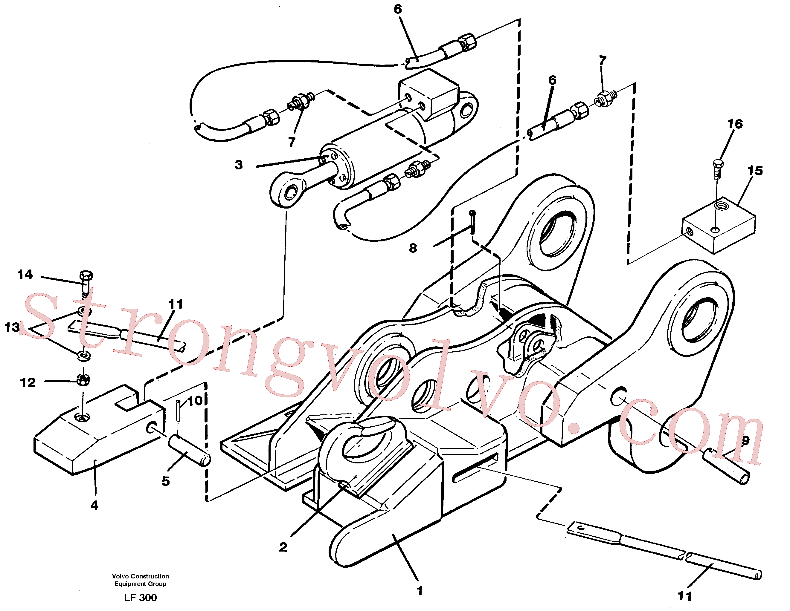 Volvo Montagem VOE14236060 Acoplamento rápido Acessórios
