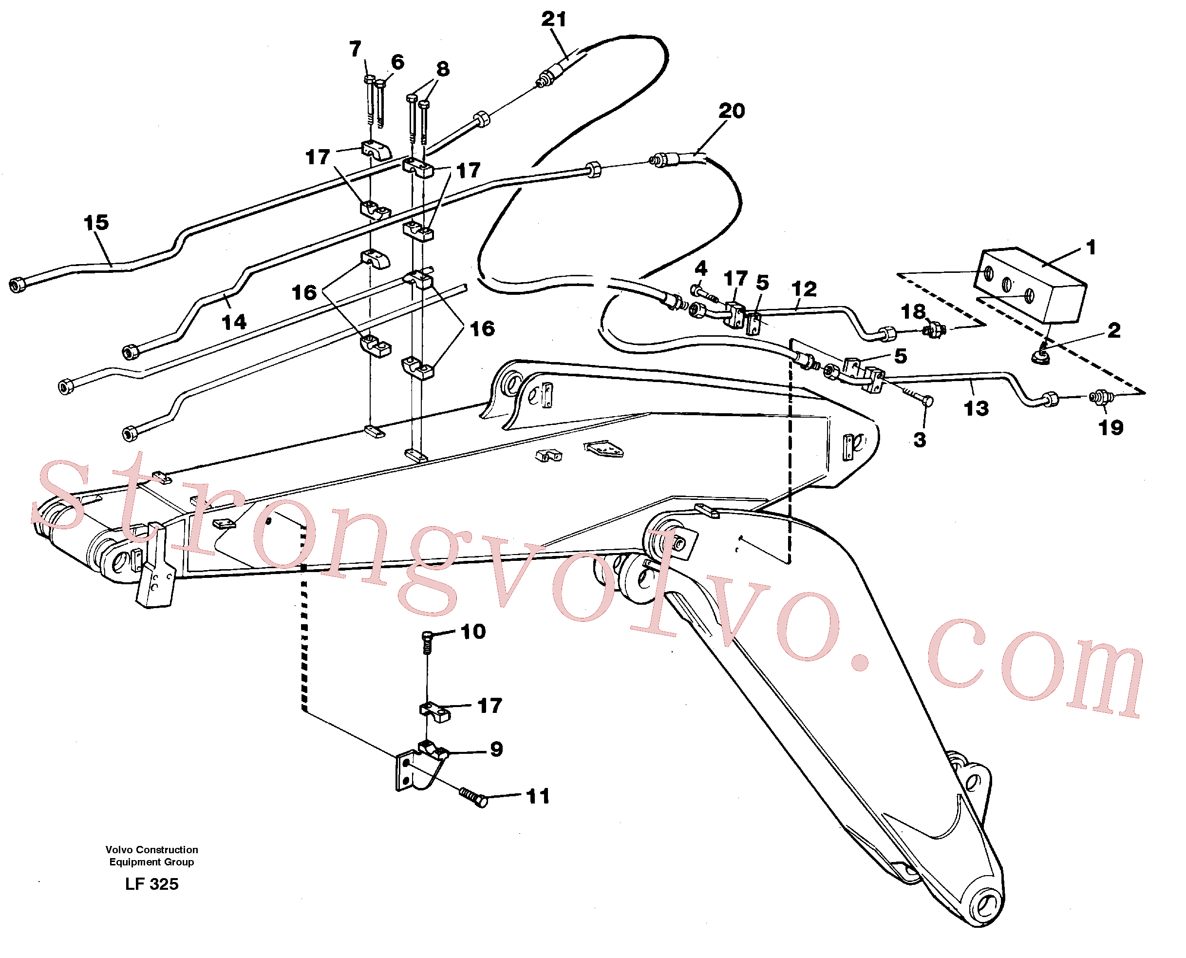 China Made VOE14044486 Xtraflex/5000 Volvo Acessórios para escavadeira
