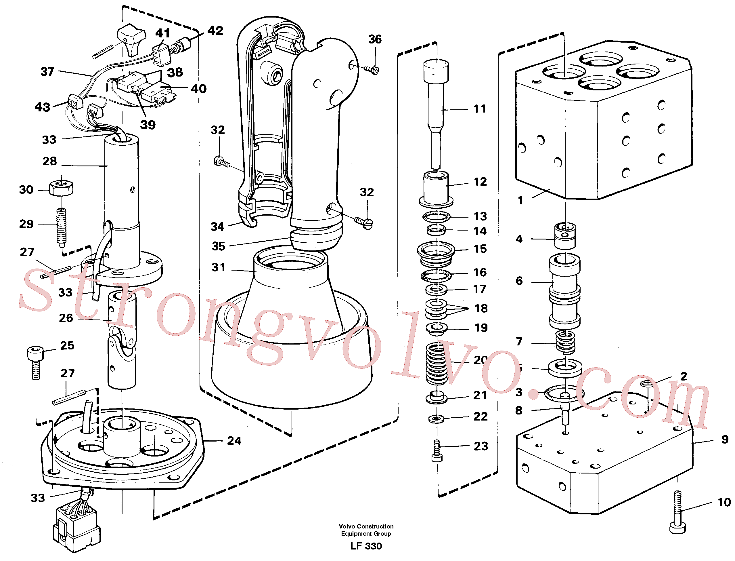 VOE14215316 Rebite tubular Volvo escavadeira