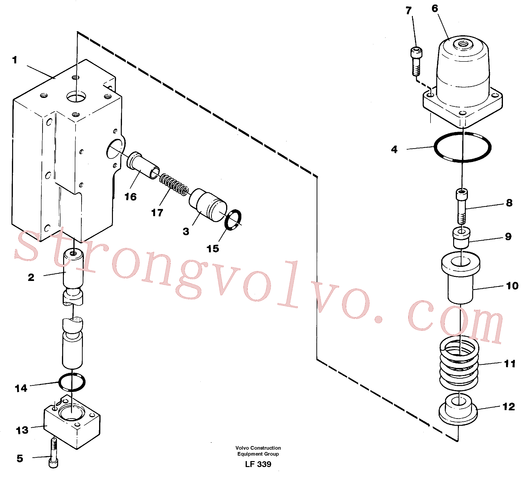 Volvo VOE14266570 Directional Valve Volvo Acessórios para escavadeira