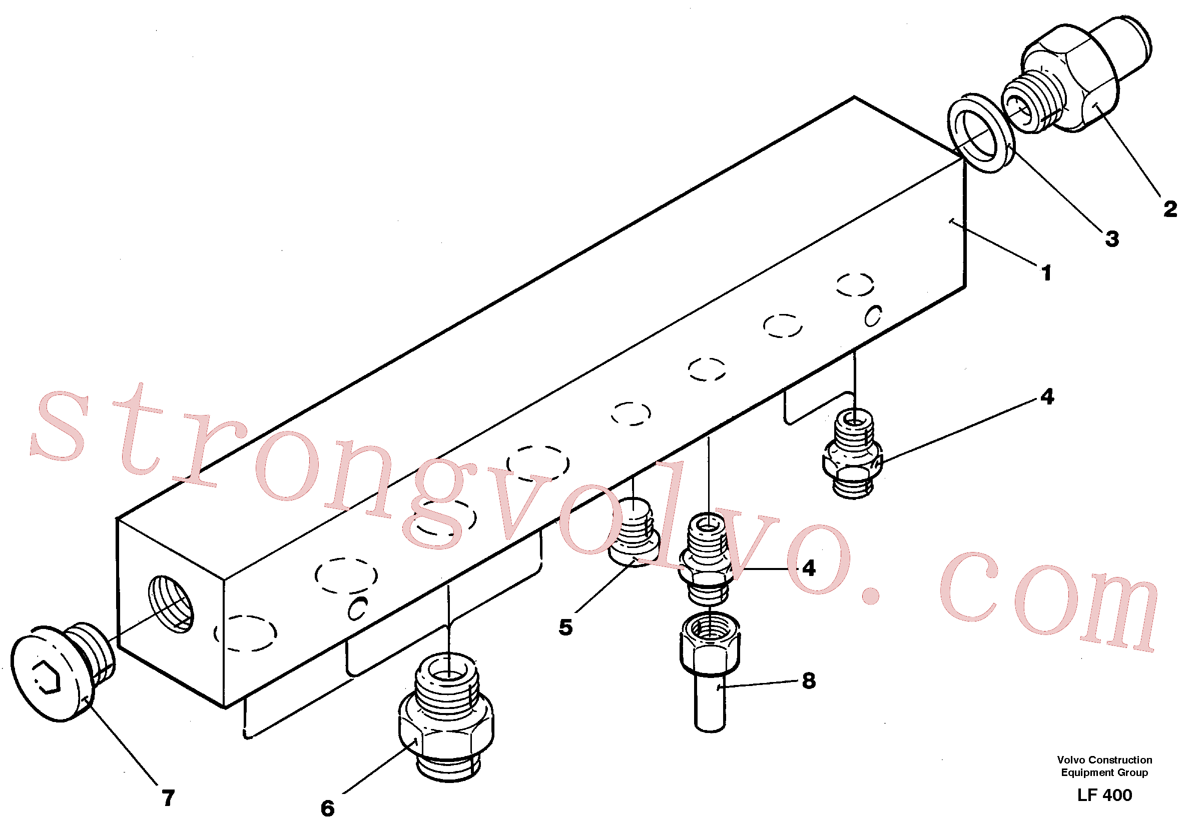 VOE14052565 Tube Assembly Volvo escavadeira