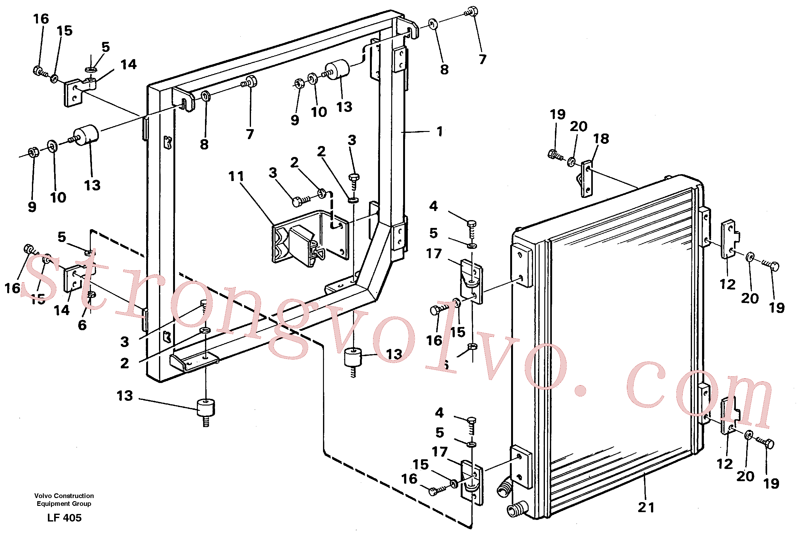 VOE14257489 Volvo Refrigerador de óleo hidráulico(LF405 Montagem)