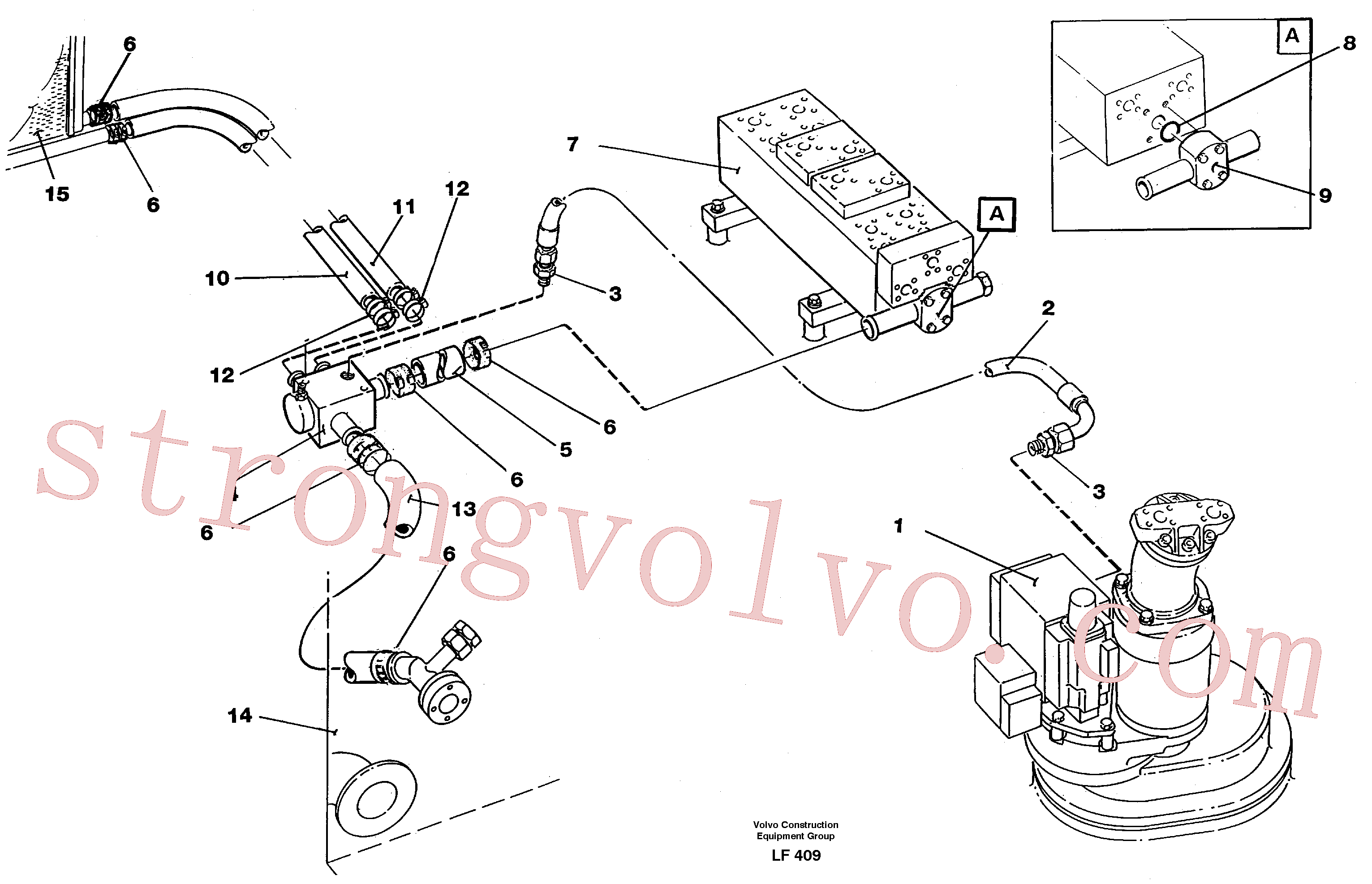 VOE14261617 Linha de retorno Volvo escavadeira