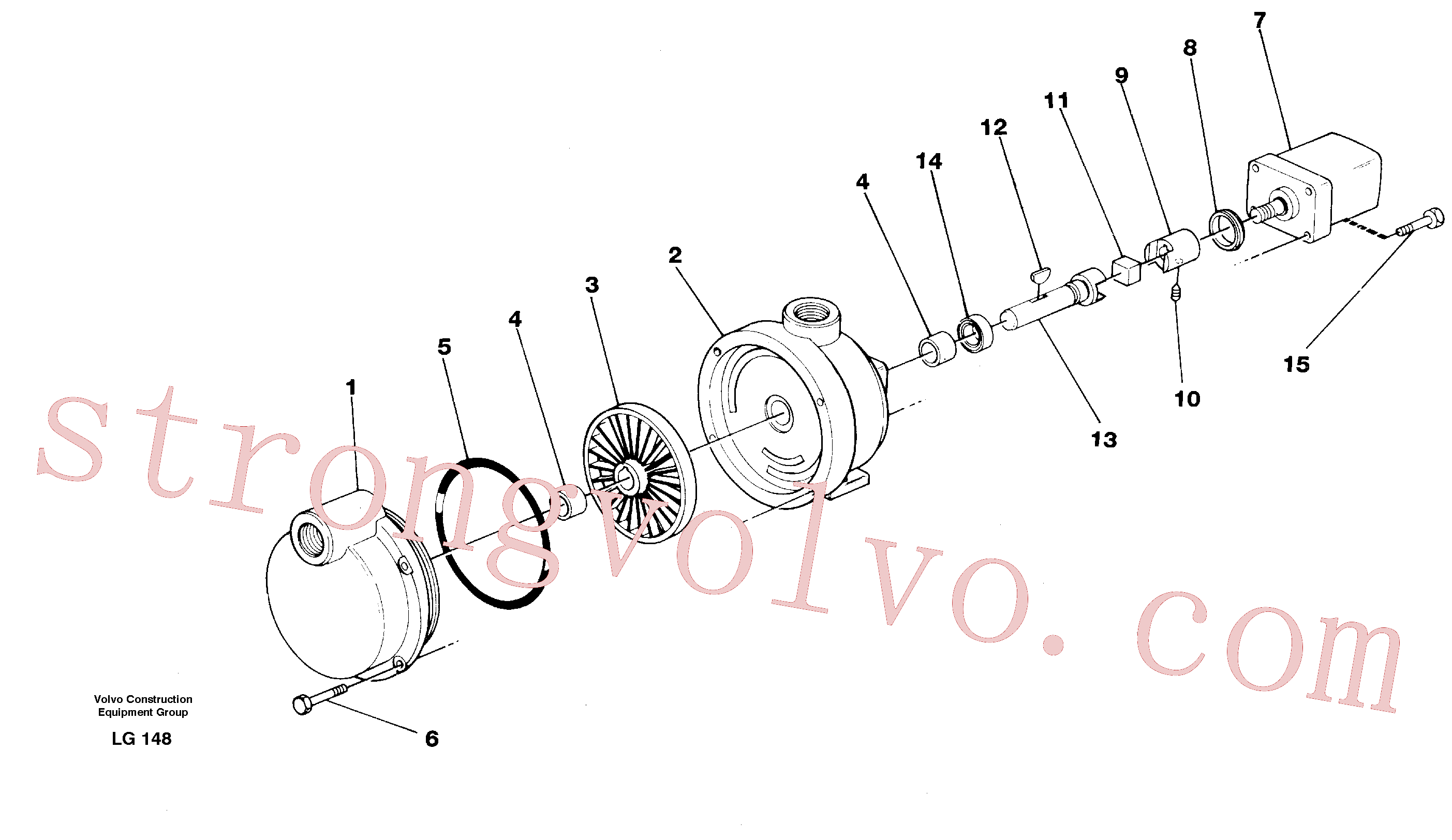 VOE925265 Volvo Bomba de combustível(LG148 Montagem)