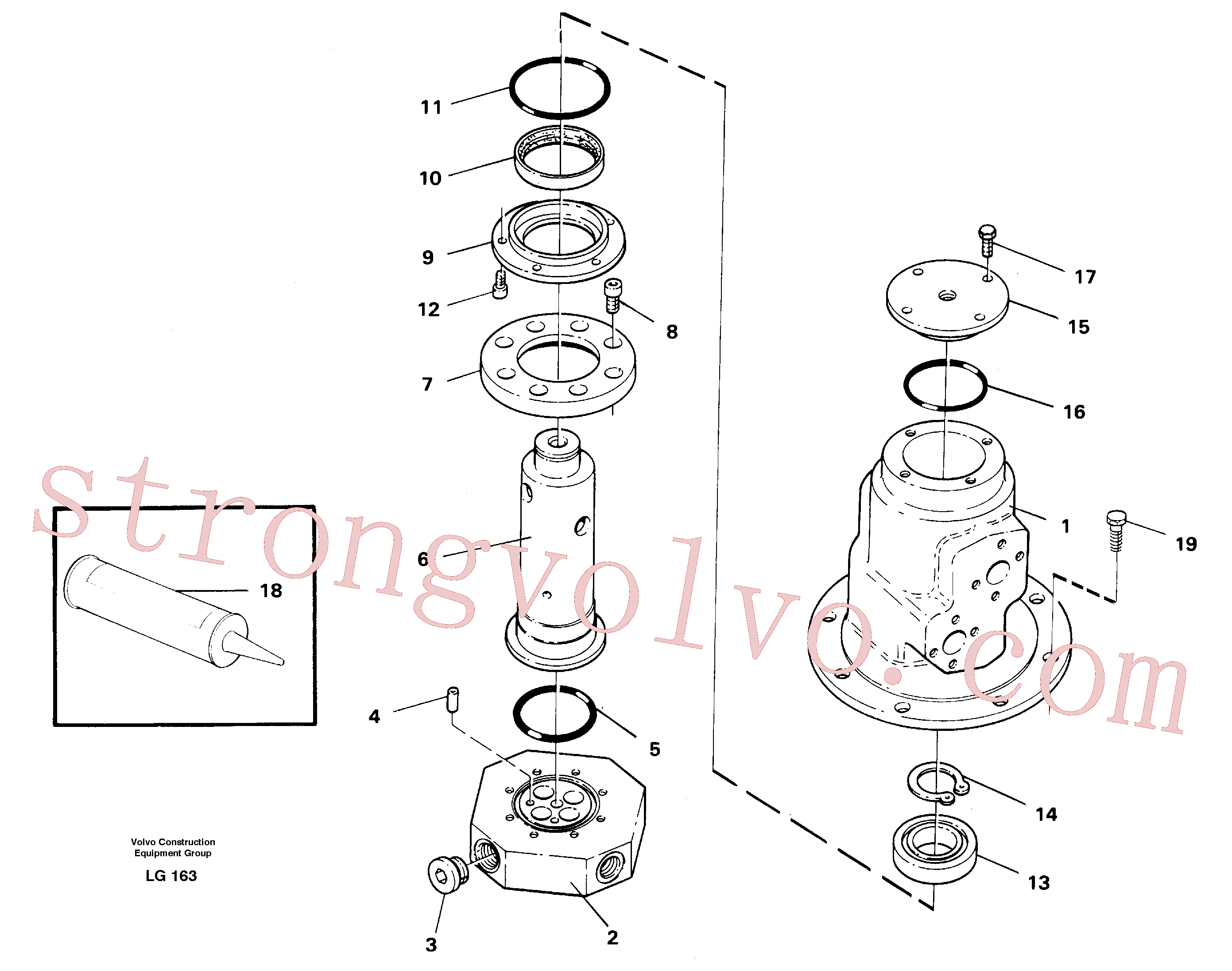 VOE14244979 Volvo Rótula(LG163 Montagem)