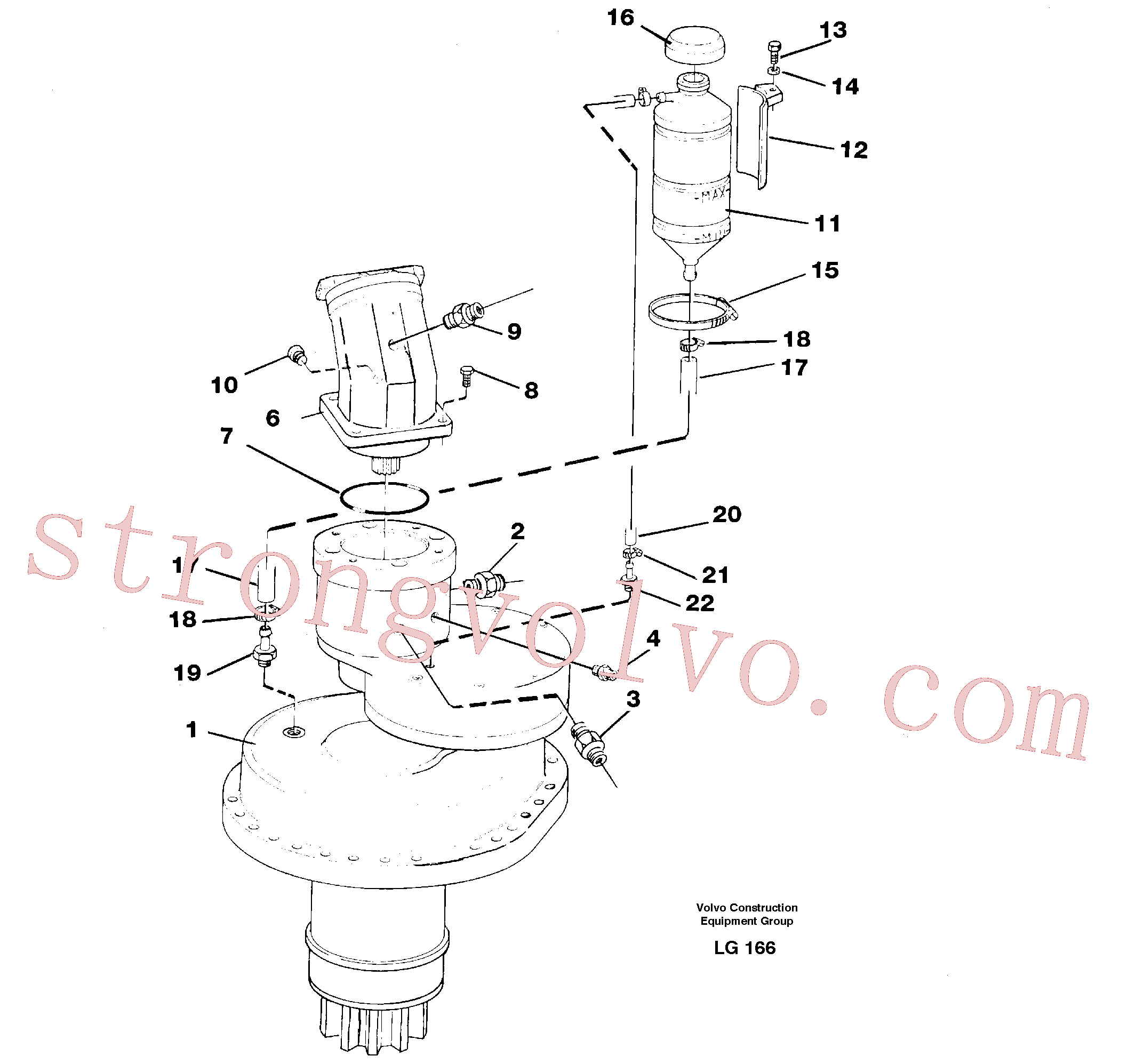 VOE14012414 Niple Inscreva-se para Volvo Acessórios para escavadeira