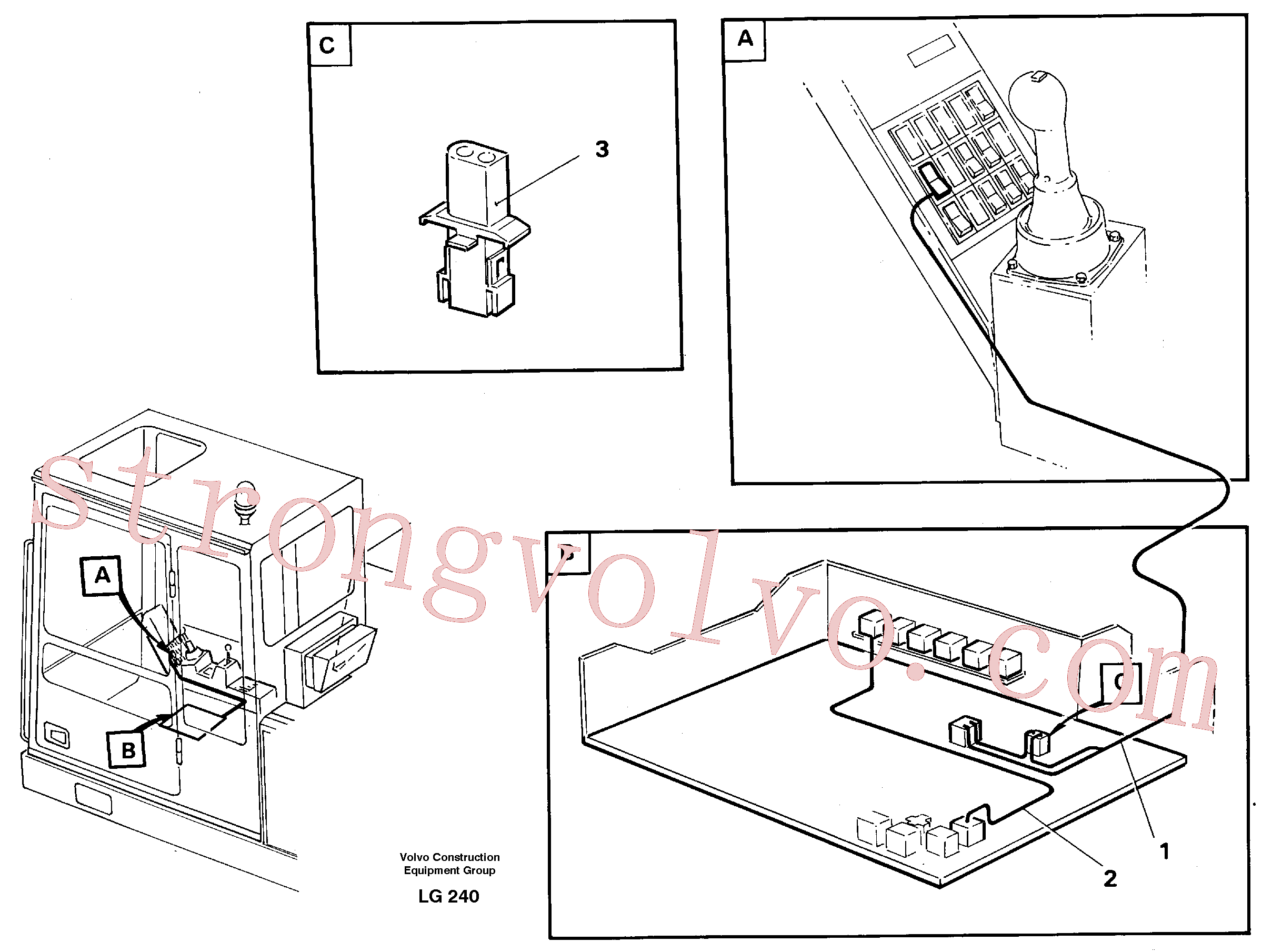 VOE13968015 Terminal cabos Volvo escavadeira