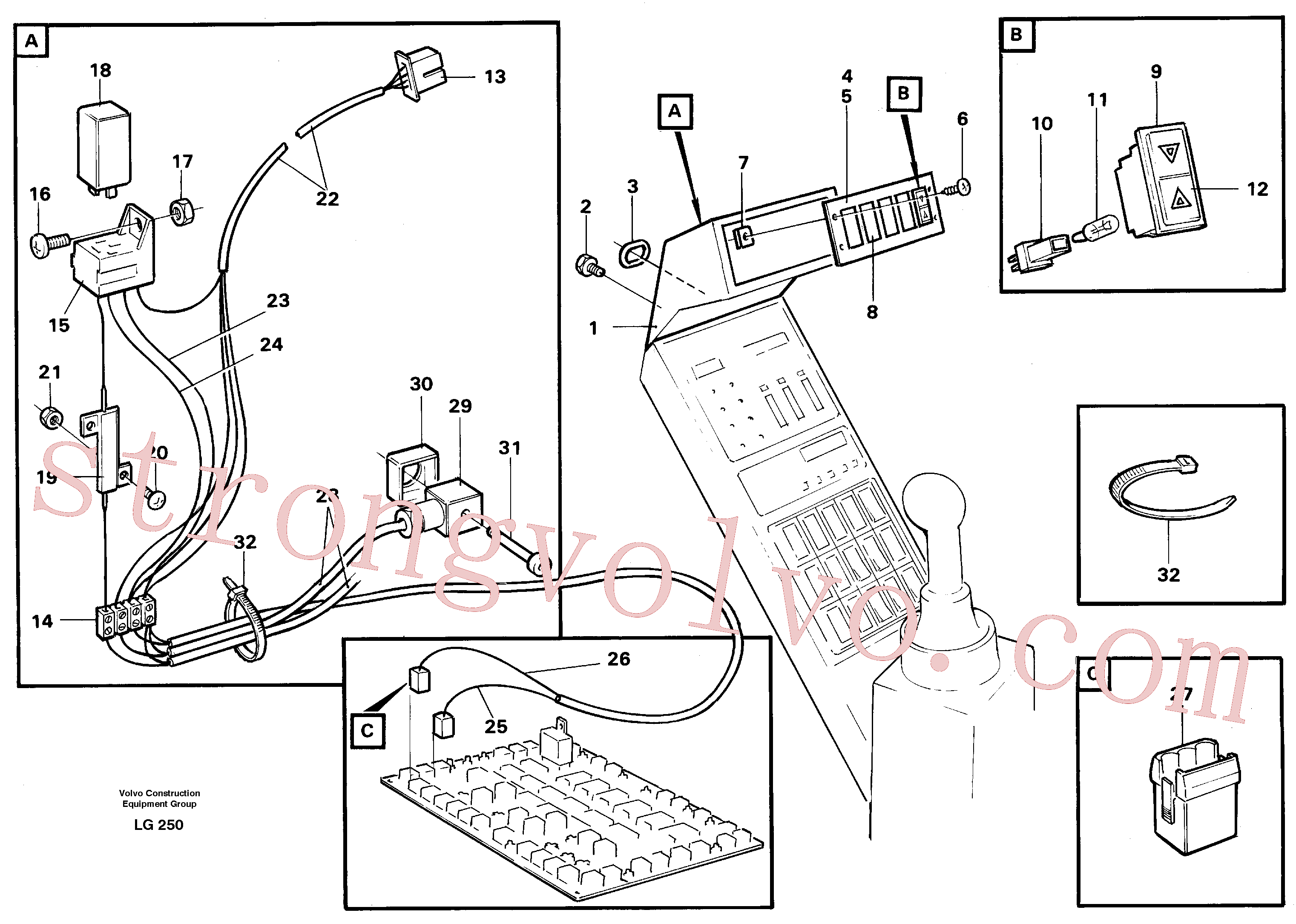 Volvo Acessórios para escavadeira VOE14014812 Parafuso Acessórios