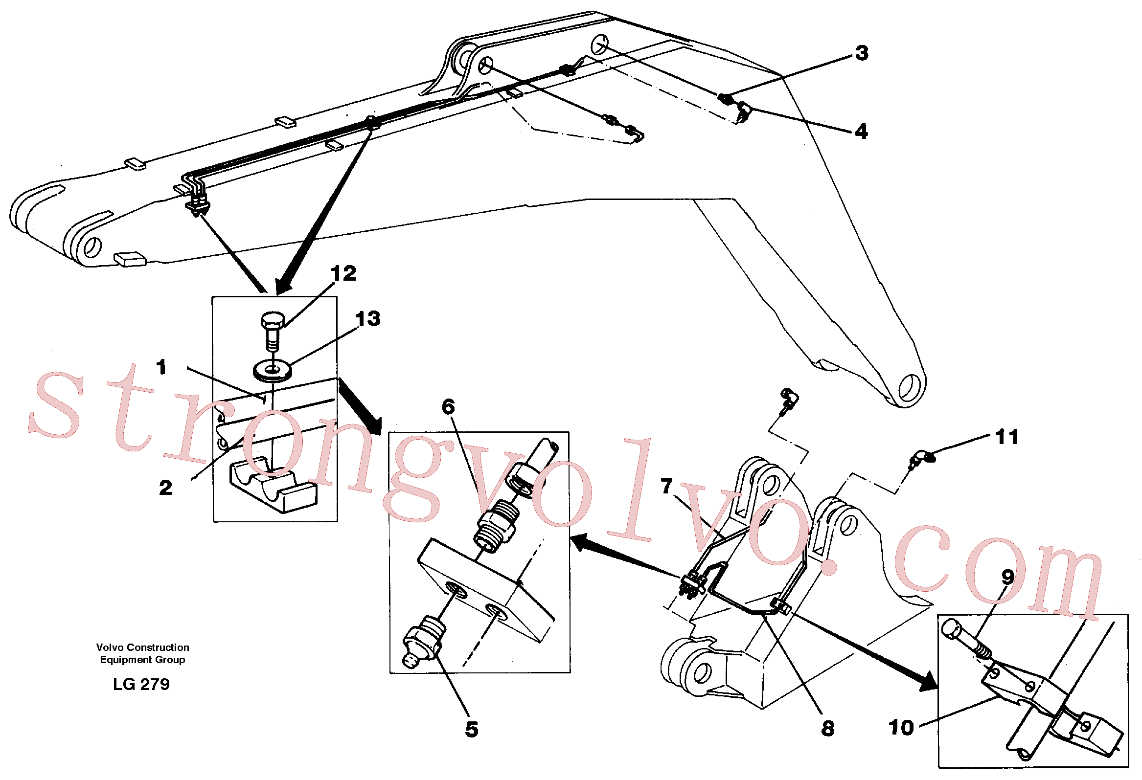 VOE14255377 Tube Assembly Volvo escavadeira