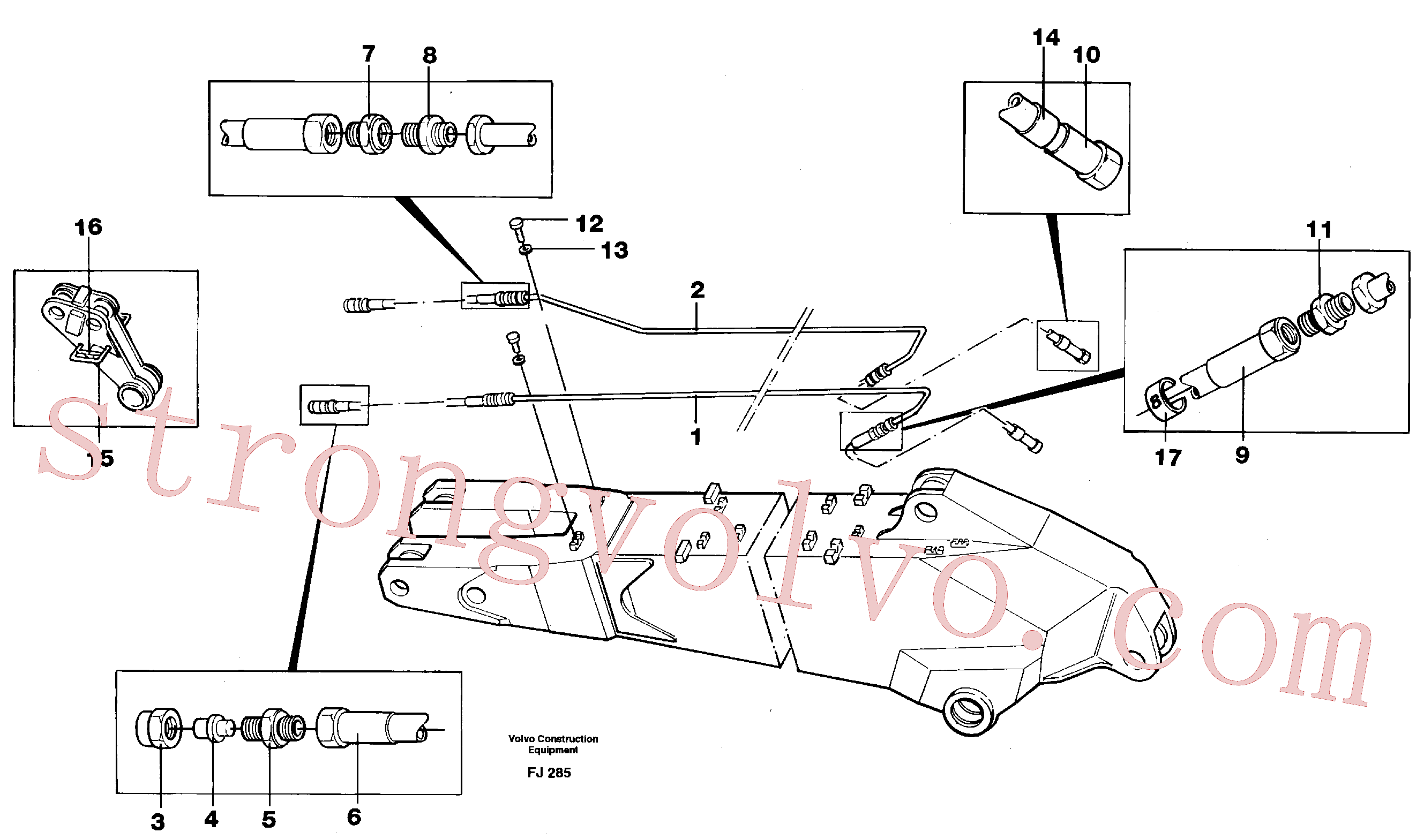Volvo Montagem VOE14245483 Tube Assembly Acessórios