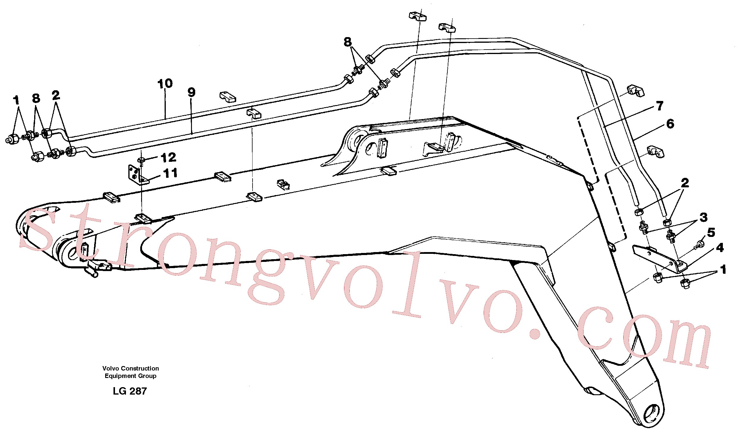 Volvo Montagem VOE14255237 Tube Assembly Acessórios