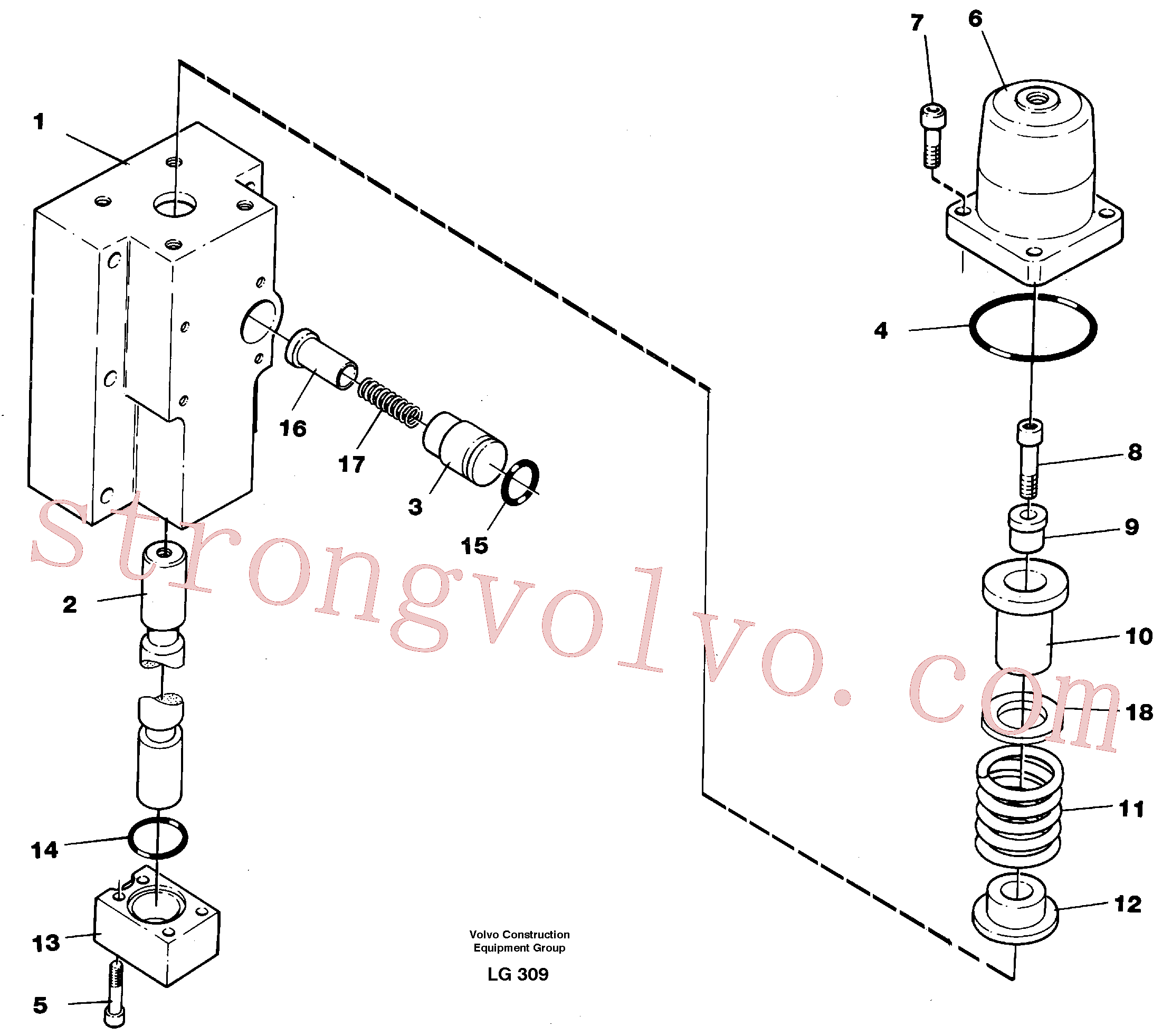 Volvo VOE14250510 Slide Volvo Acessórios para escavadeira