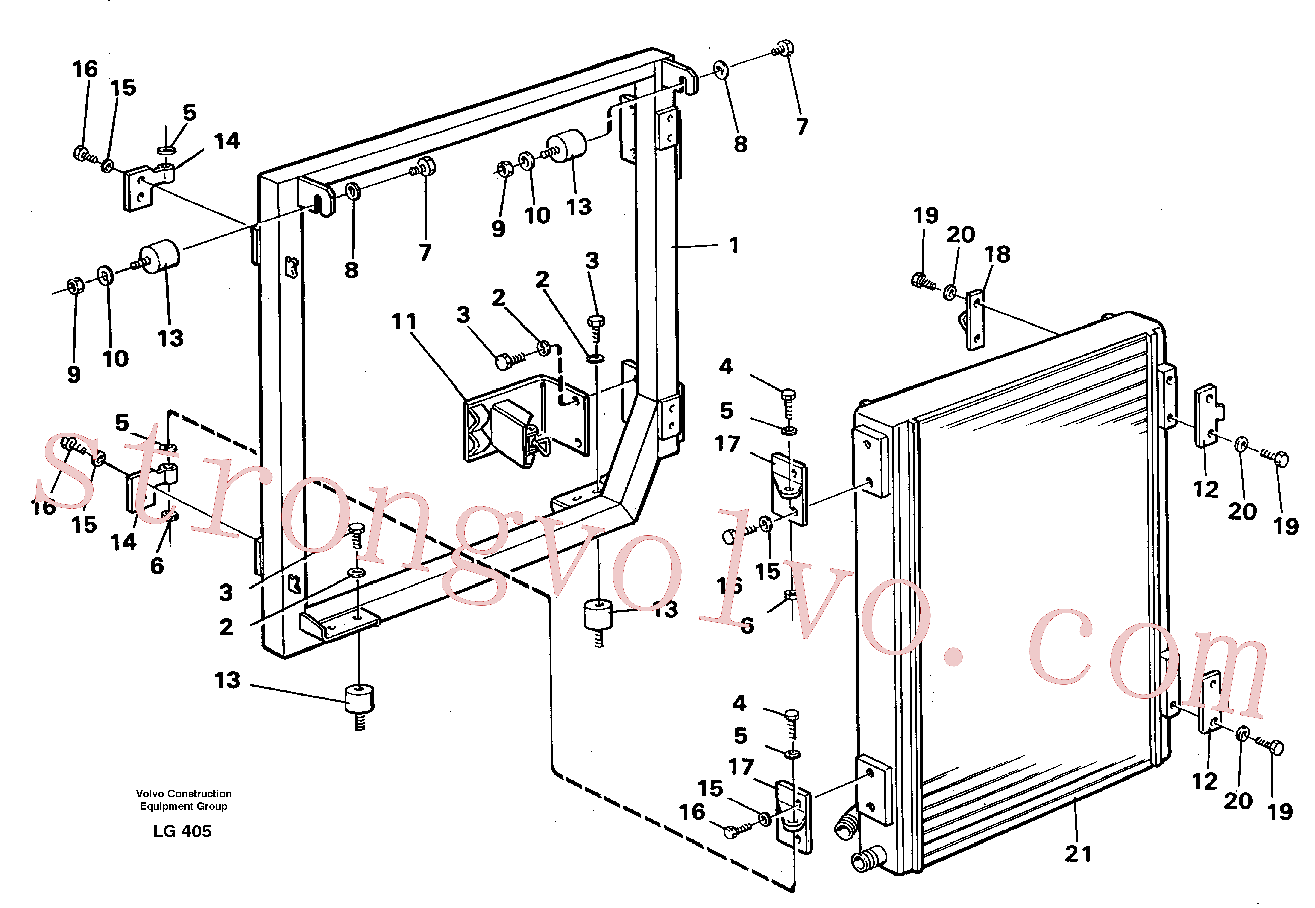 VOE14345488 Volvo Refrigerador de óleo hidráulico(LG405 Montagem)