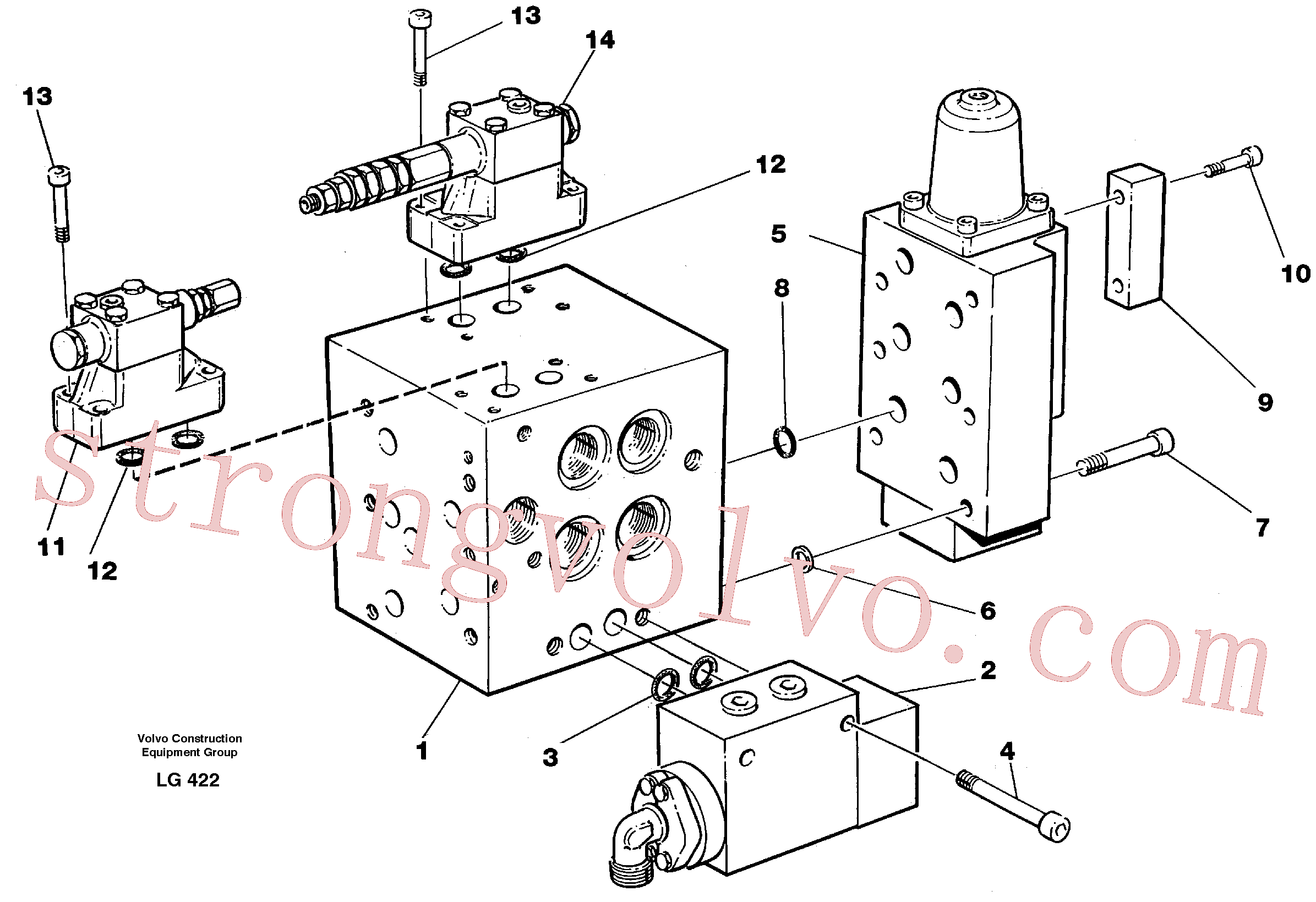 Atacado VOE14267239 Válvula limitadora de pressão Volvo escavadeira