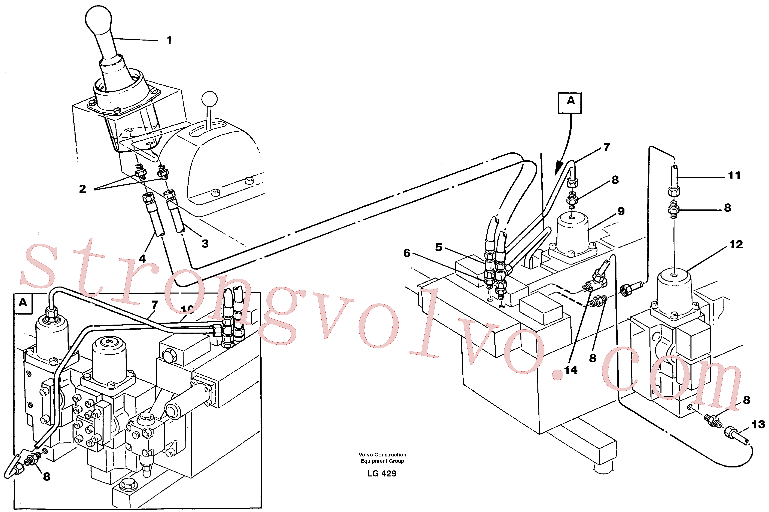 Atacado VOE14266573 Directional Valve Volvo escavadeira