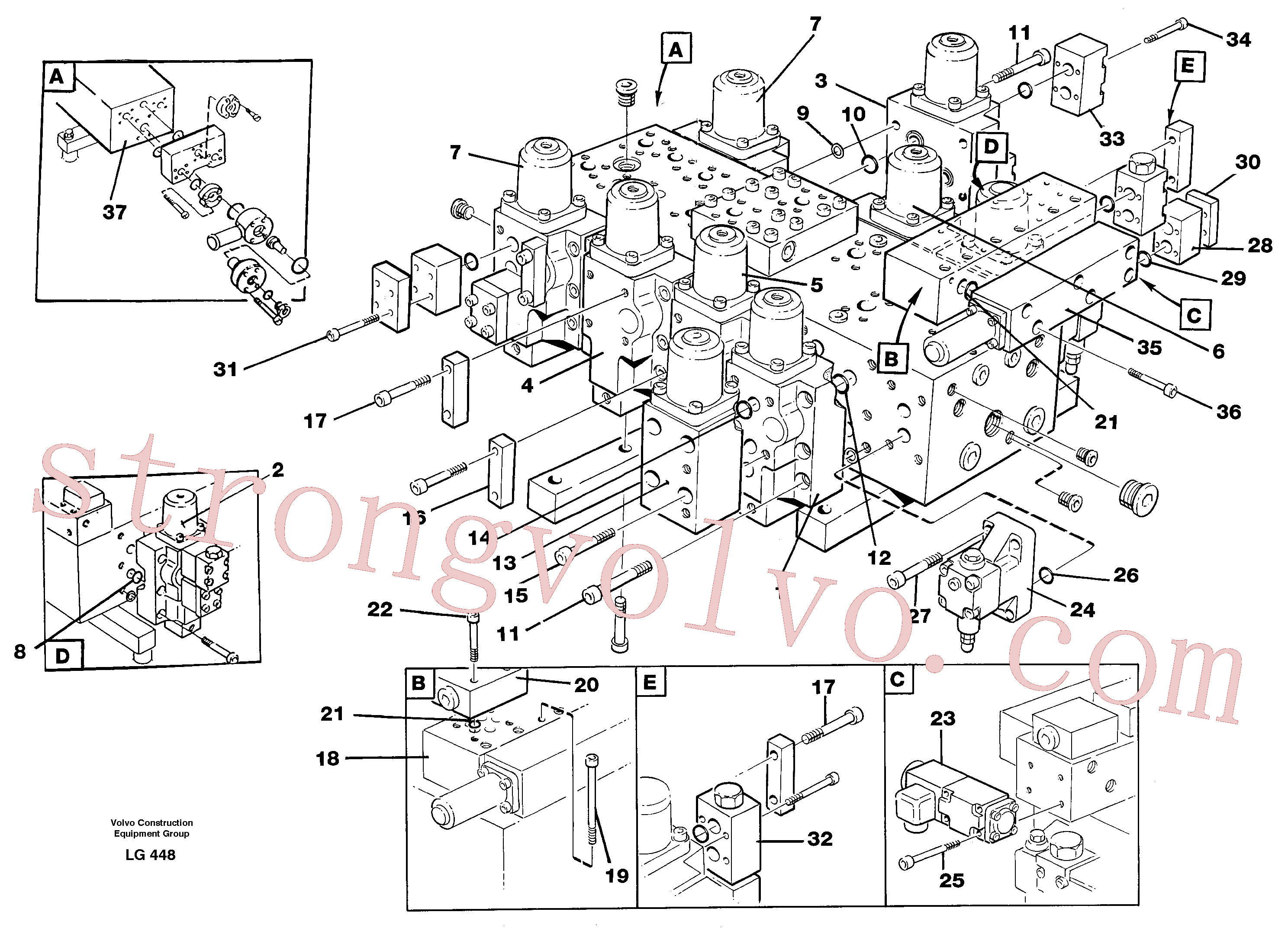 Volvo VOE14244464 Directional Valve Volvo Acessórios para escavadeira