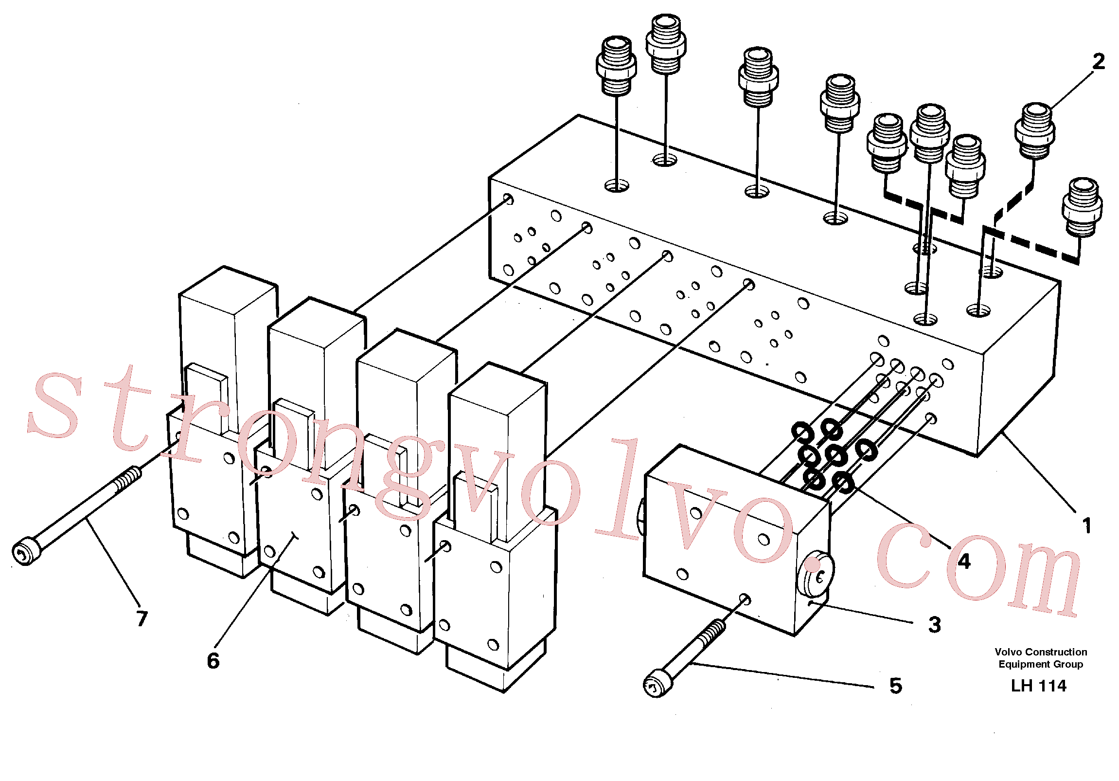 Volvo VOE955973 Anel-o Volvo Acessórios para escavadeira