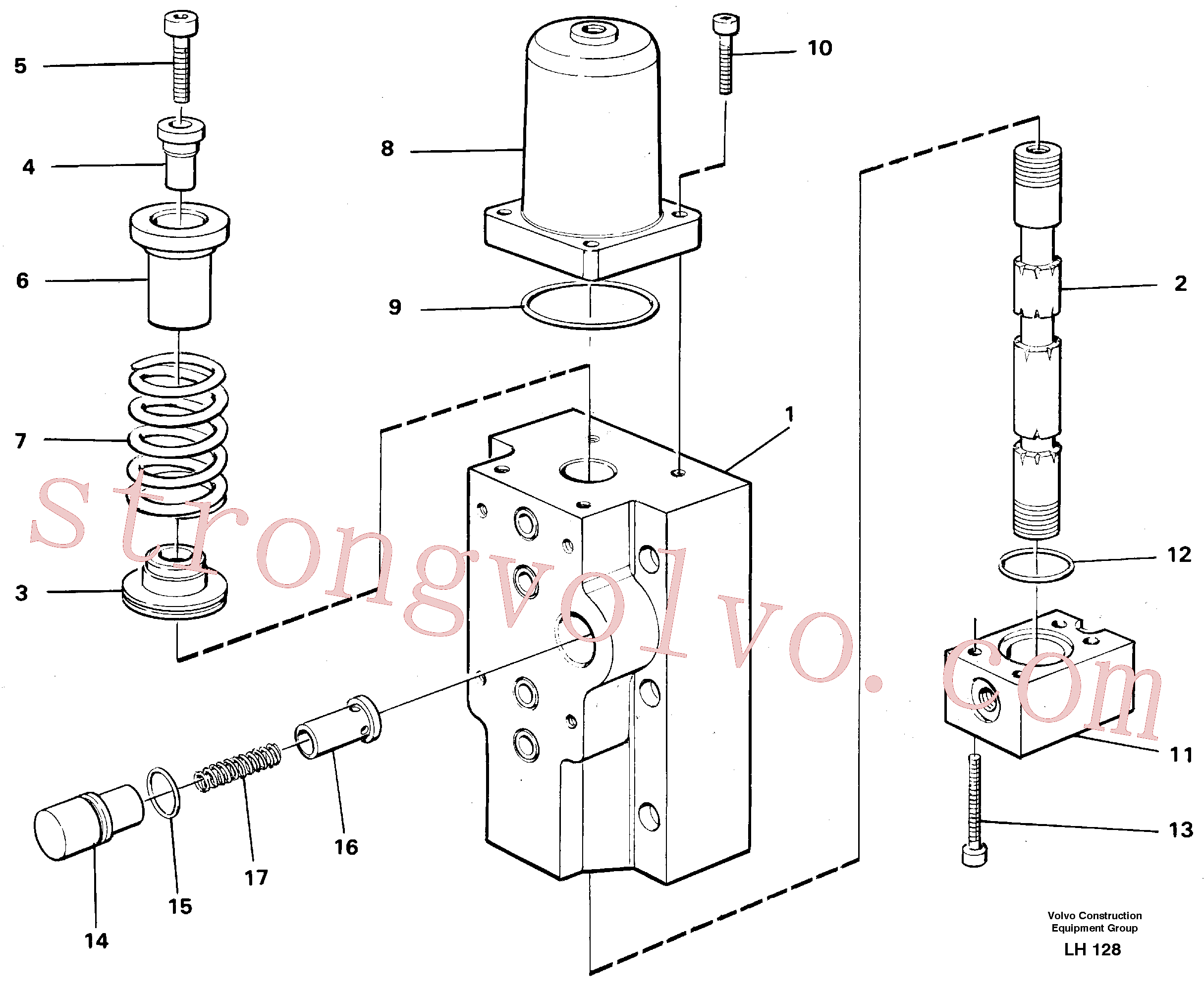 Volvo VOE14266779 Válvula deslizante Volvo Acessórios para escavadeira