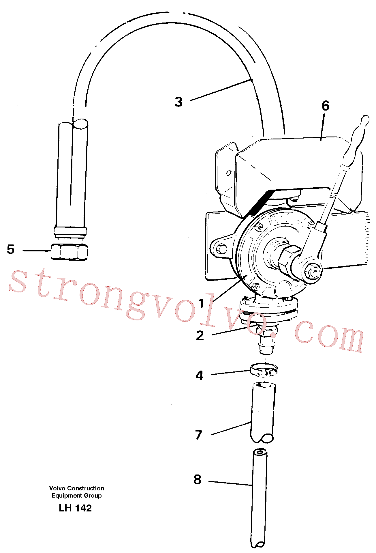 Volvo Montagem VOE14043541 Bomba manual Acessórios
