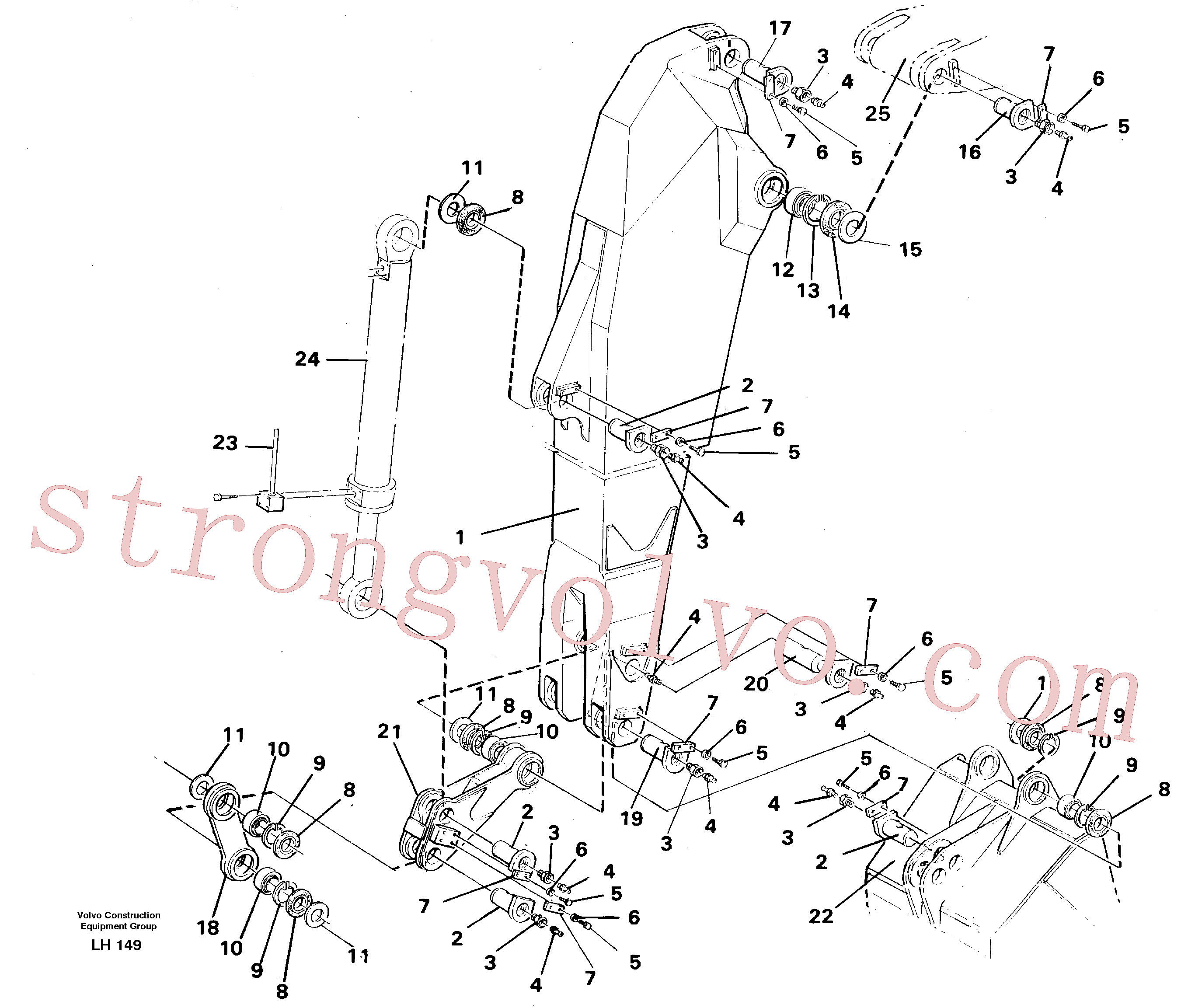 VOE14262488 Dipper Arm Volvo escavadeira