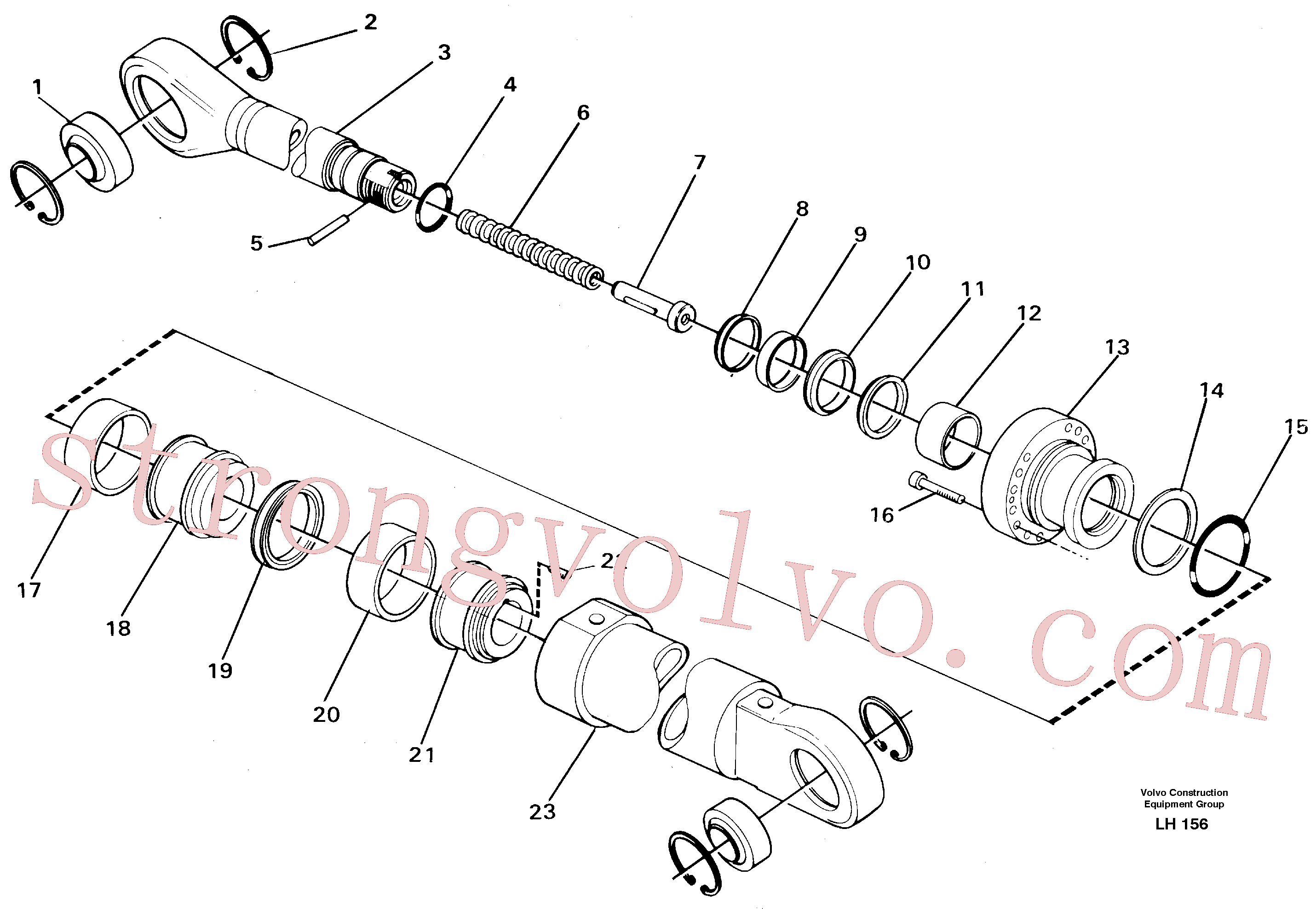 Volvo Acessórios para escavadeira VOE960232 Anel-o Acessórios