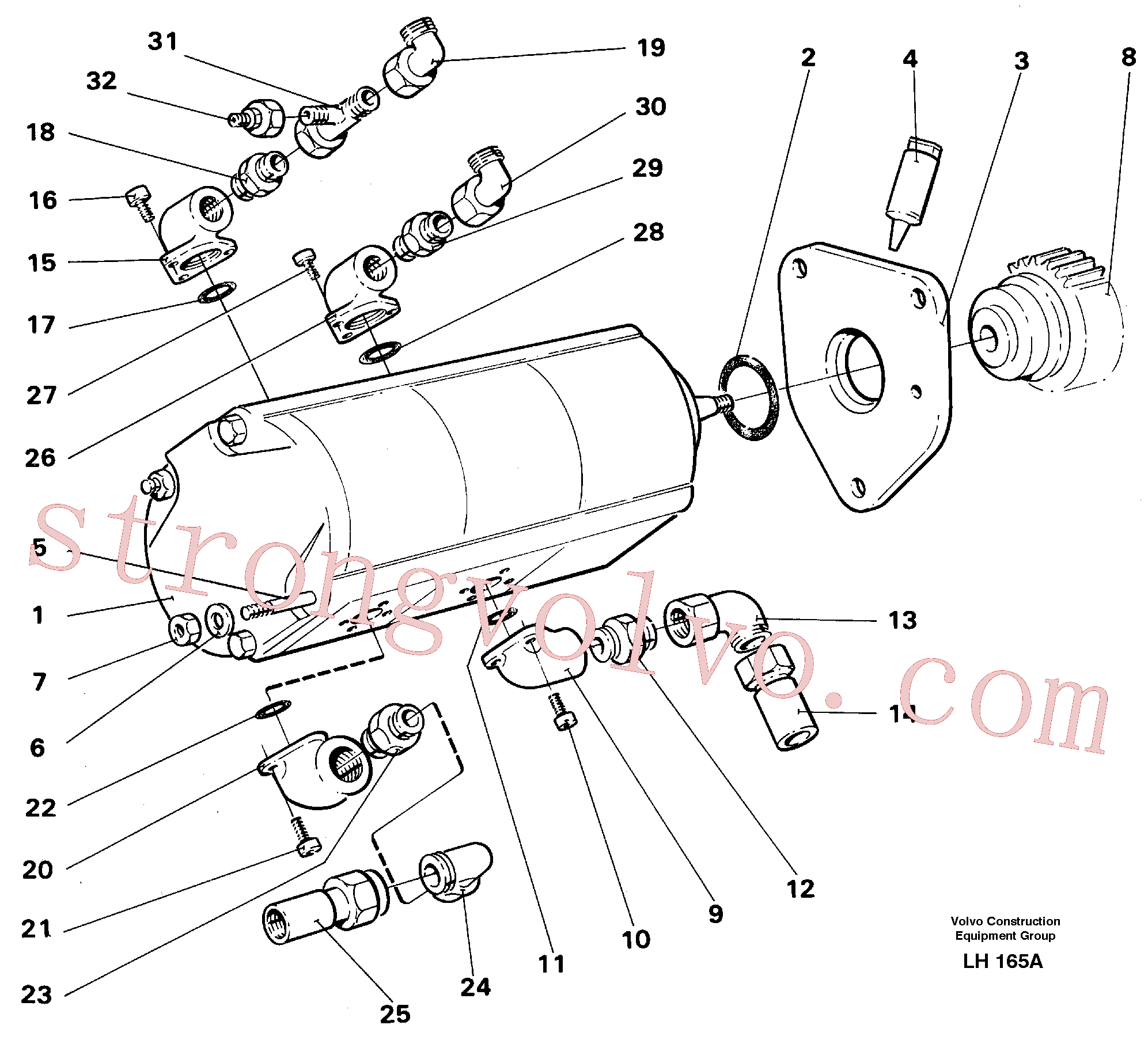 Volvo Acessórios para escavadeira VOE14012431 Niple Acessórios