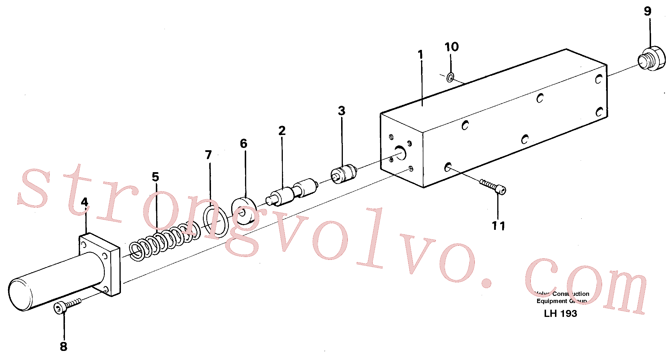 China Made VOE14244436 Válvula Volvo Acessórios para escavadeira