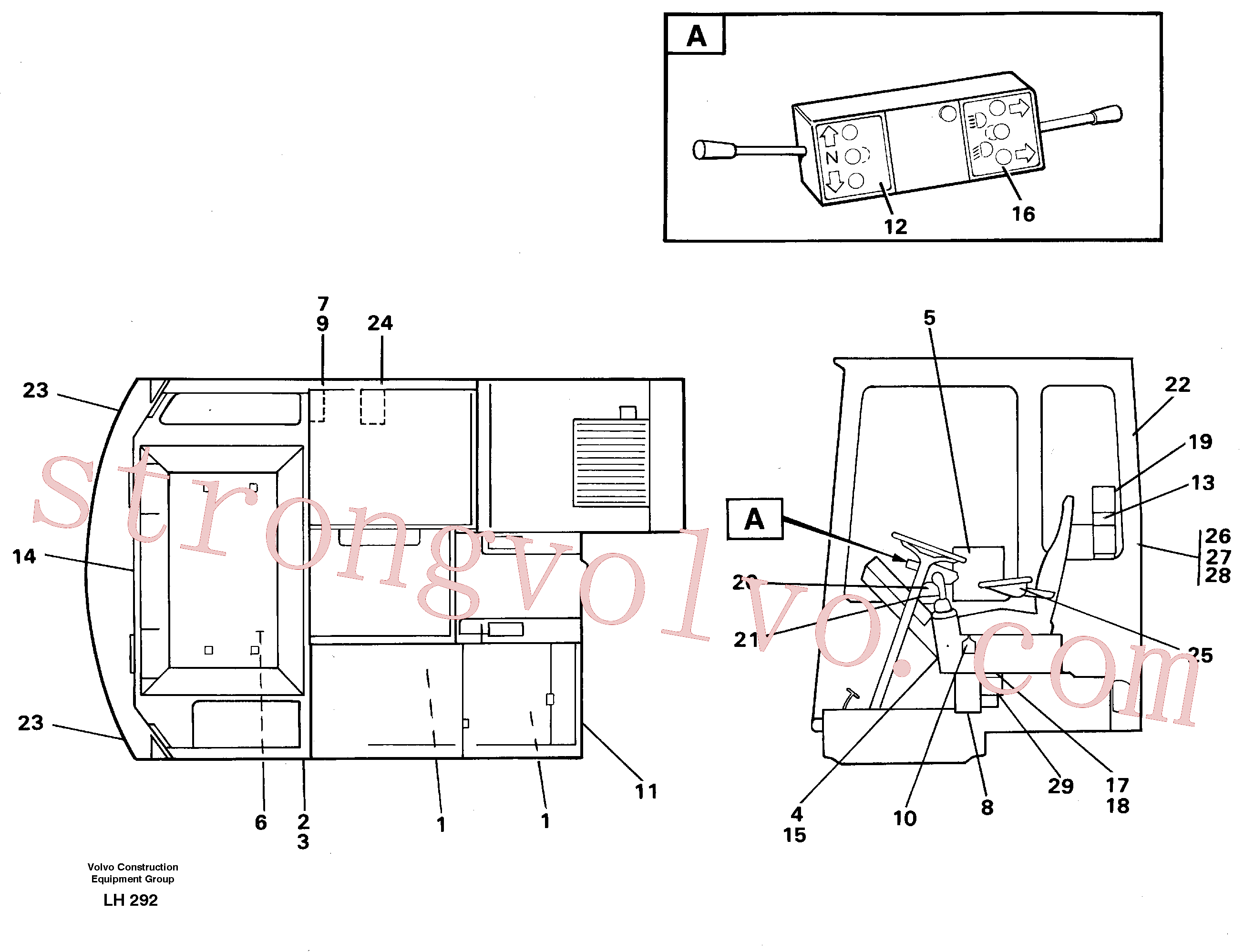VOE14343467 Volvo Placas de sinalização e etiquetas adesivas(LH292 Montagem)