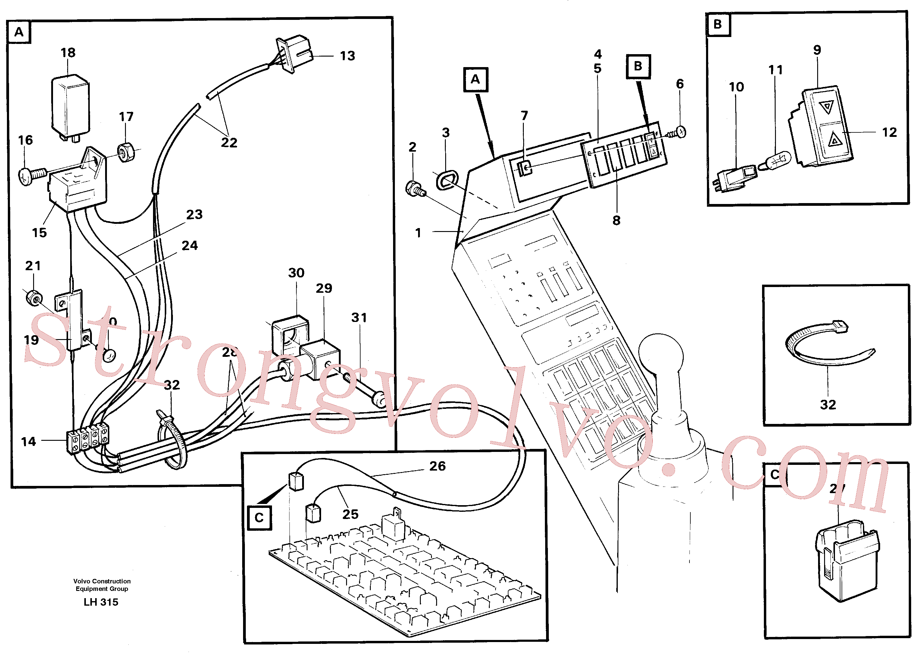 Volvo Montagem VOE916304 Parafuso Acessórios