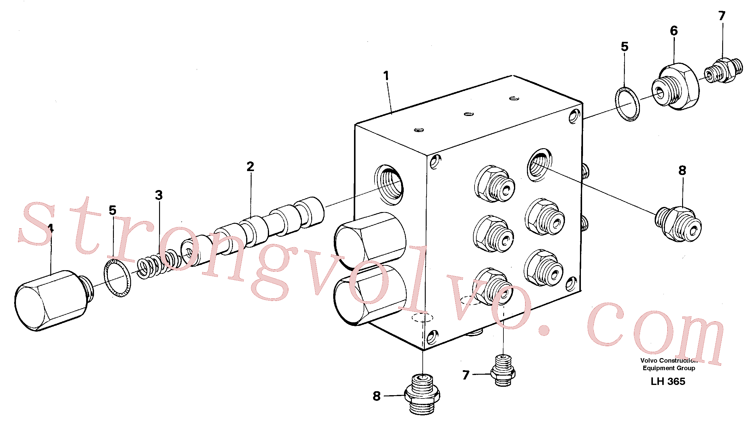 Volvo VOE14012282 Anel-o Volvo Acessórios para escavadeira