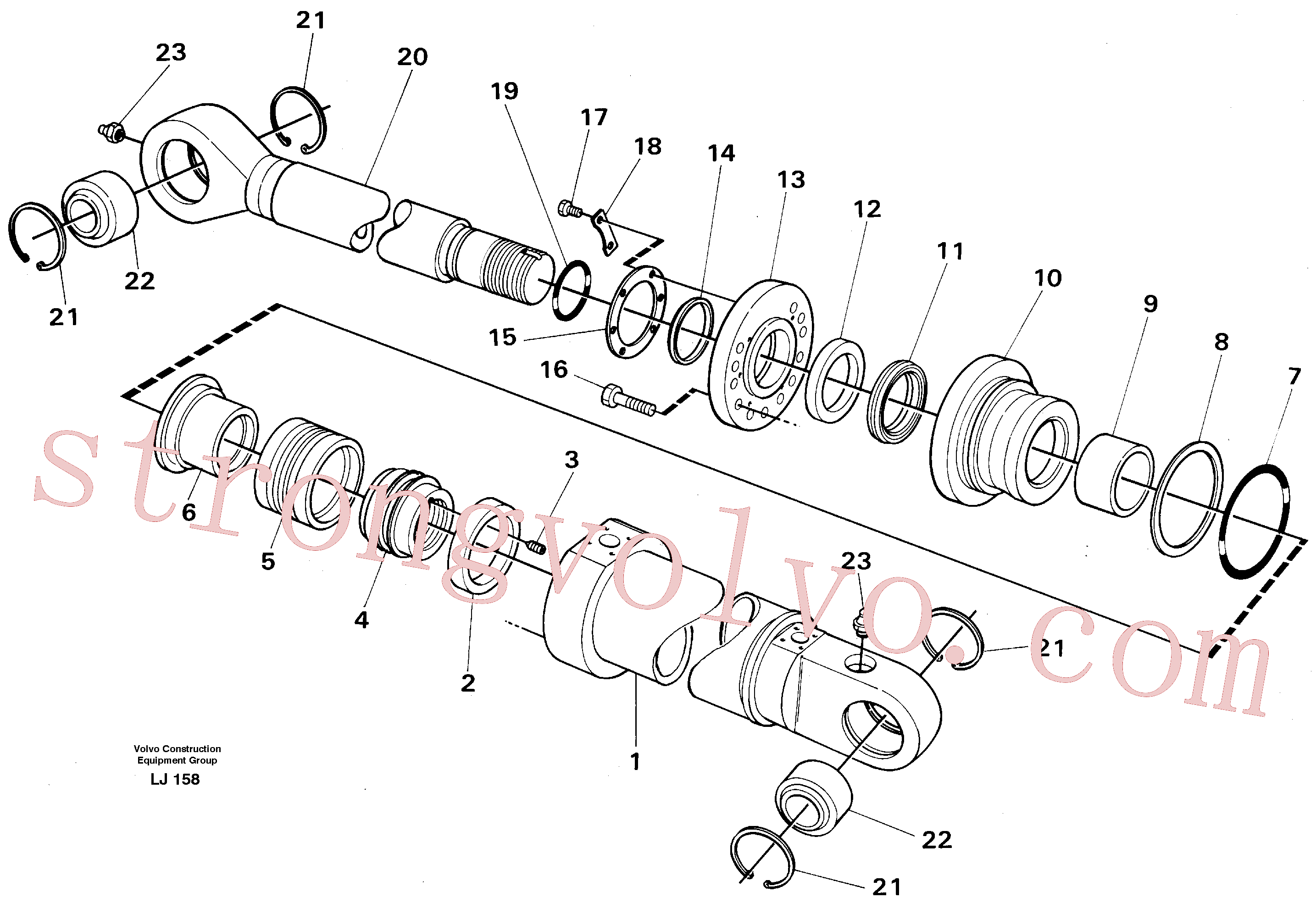 Volvo Montagem VOE14216283 Retentor biela Acessórios