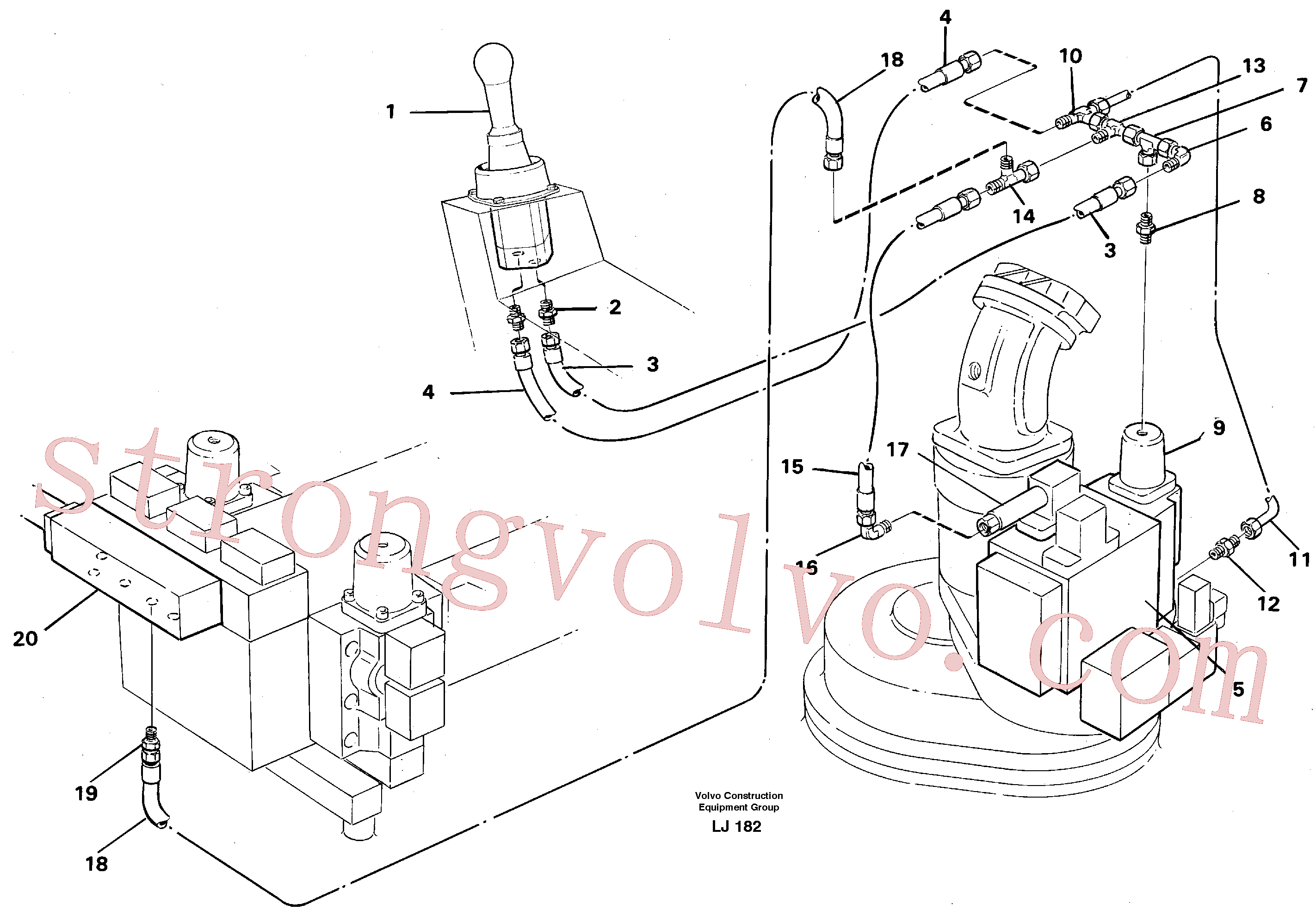 VOE14245227 Tube Assembly Inscreva-se para Volvo Acessórios para escavadeira