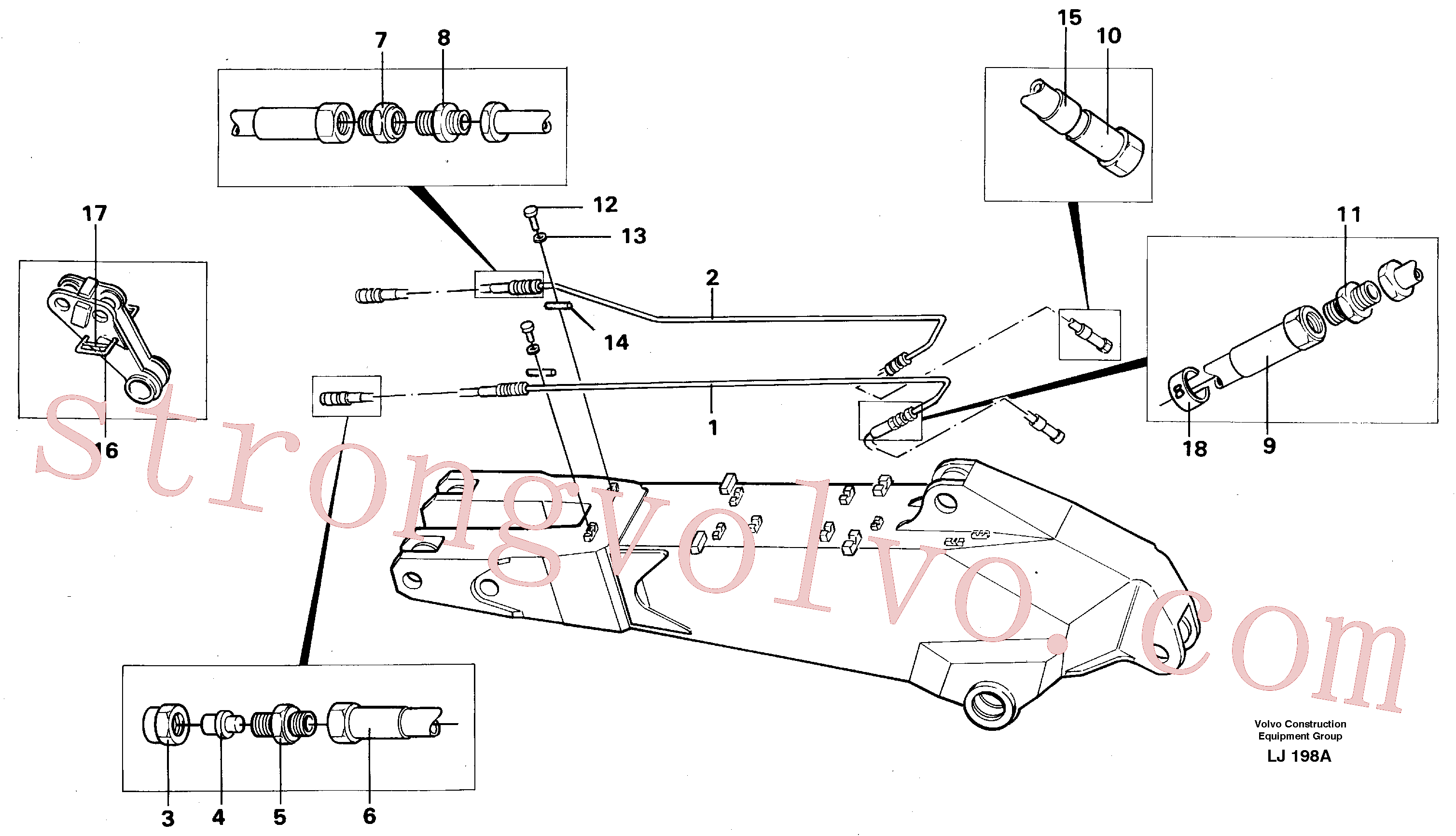 Atacado VOE14255214 Equipamento hidráulico Volvo escavadeira