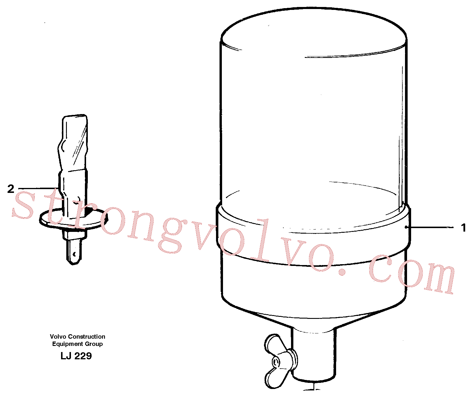 VOE11708313 Volvo Farol rotativo(LJ229 Montagem)