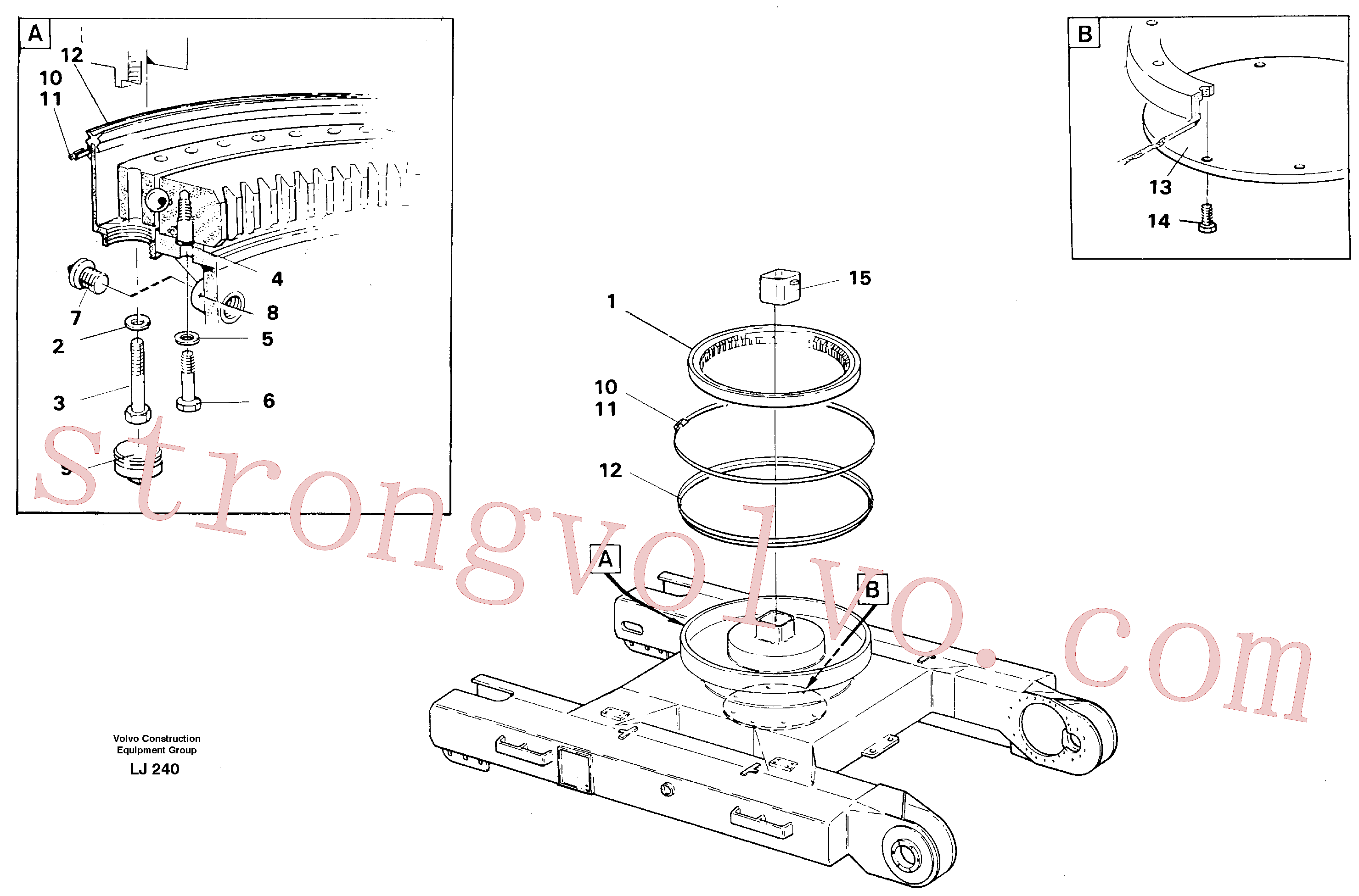 Volvo VOE14042980 Ponte Volvo Acessórios para escavadeira