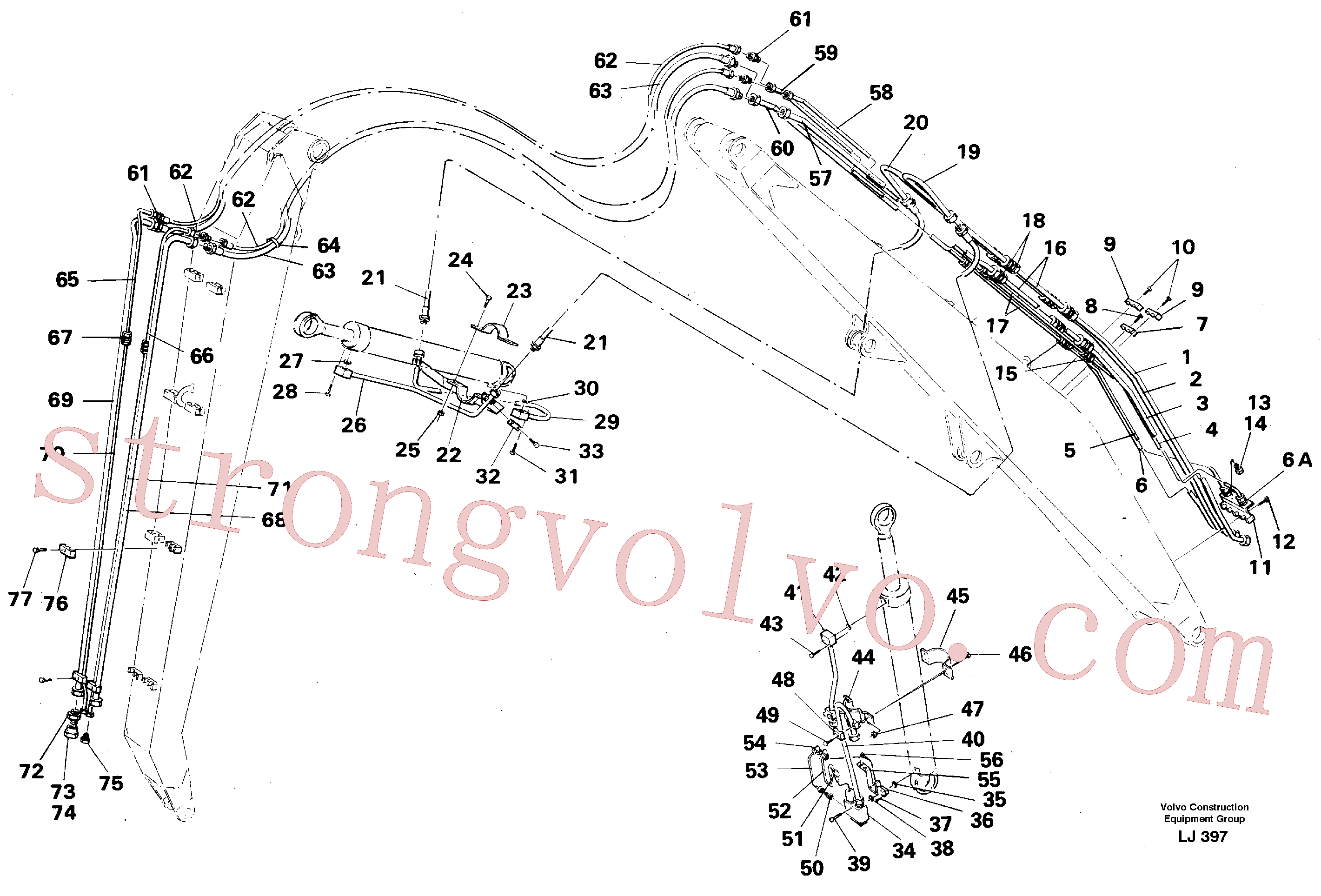 Volvo Montagem VOE14238363 Tube Assembly Acessórios