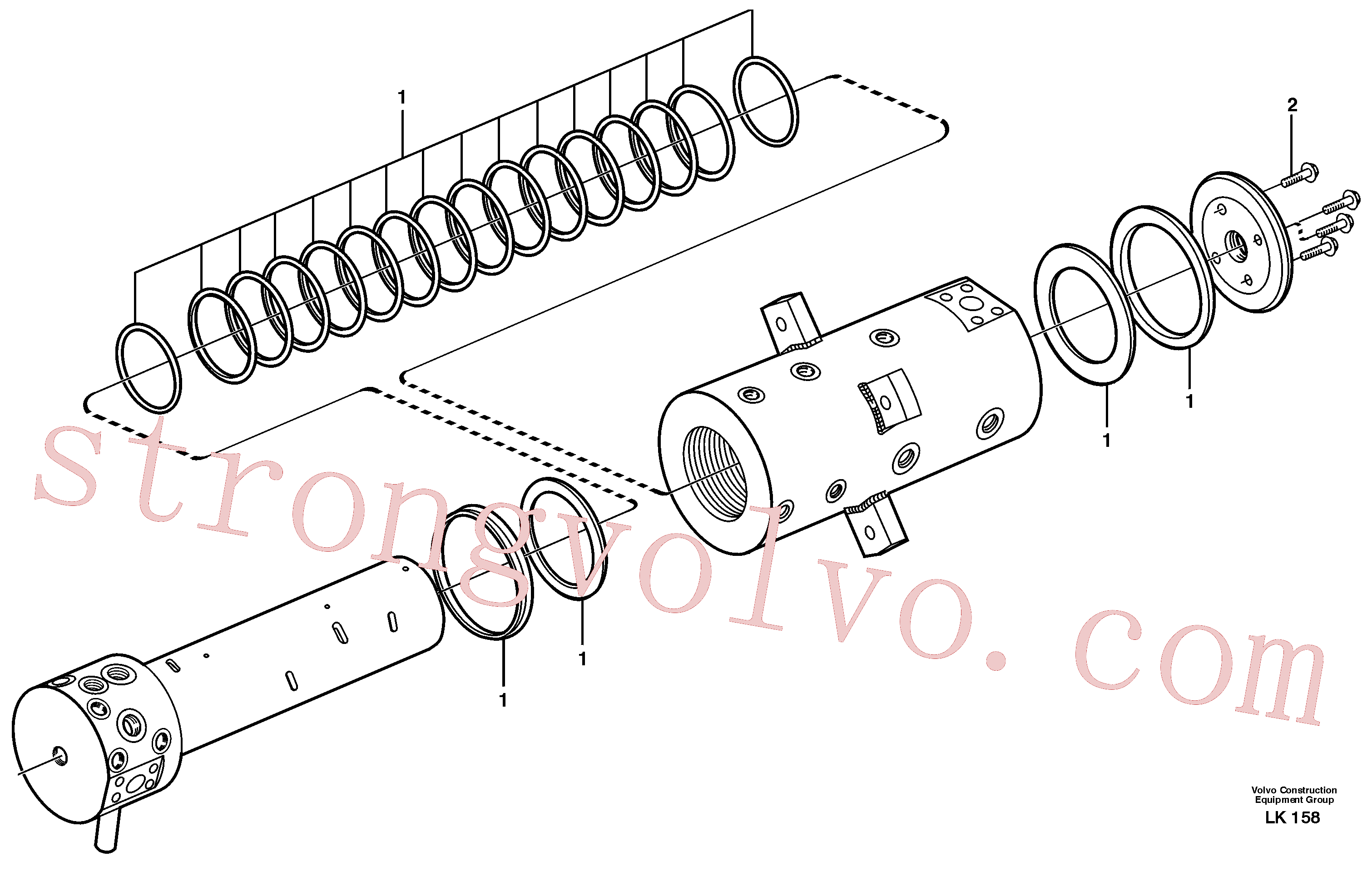 VOE11705576 Parafuso Inscreva-se para Volvo Acessórios para escavadeira