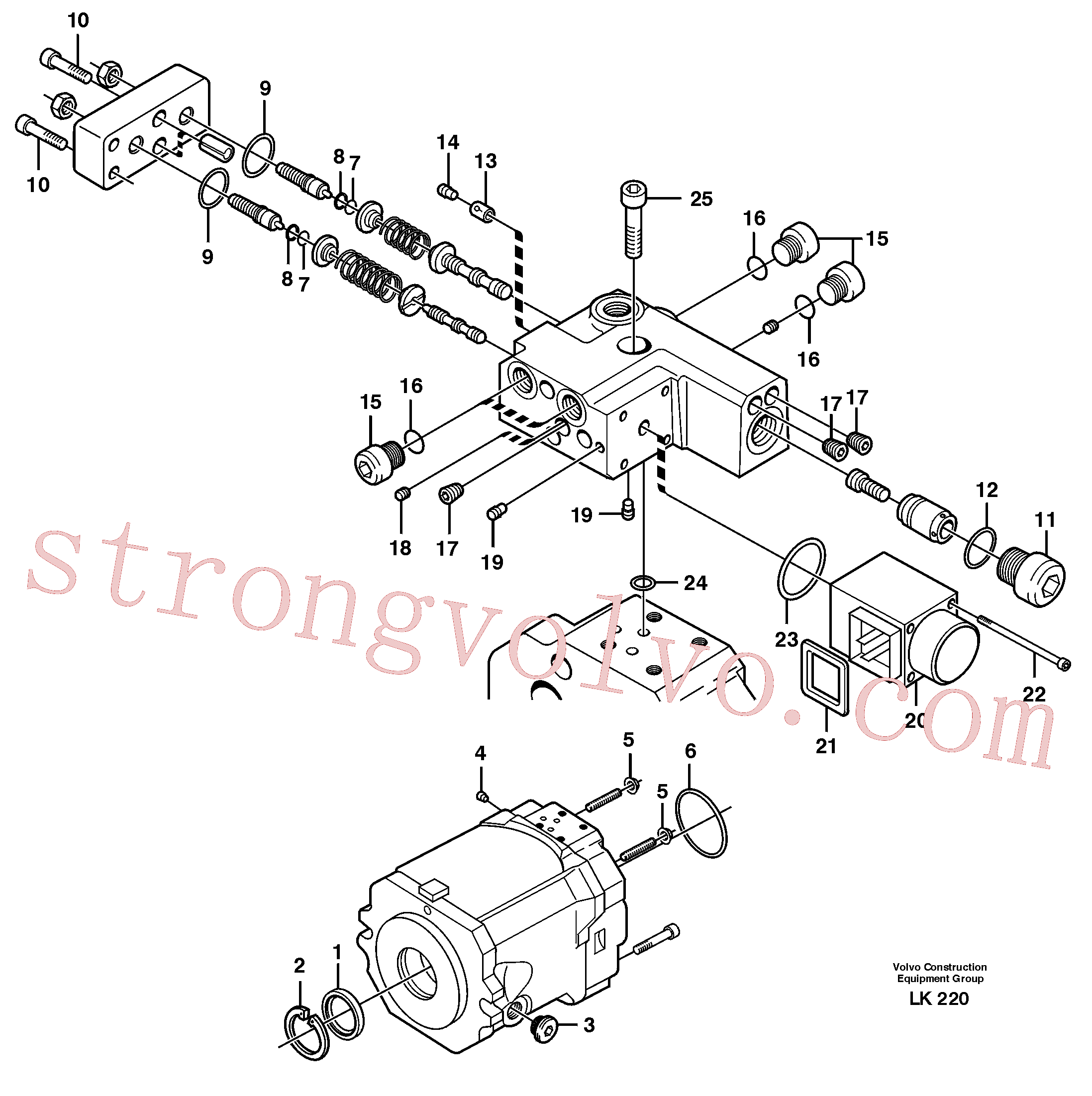 VOE11705610 Back-up ring Volvo escavadeira