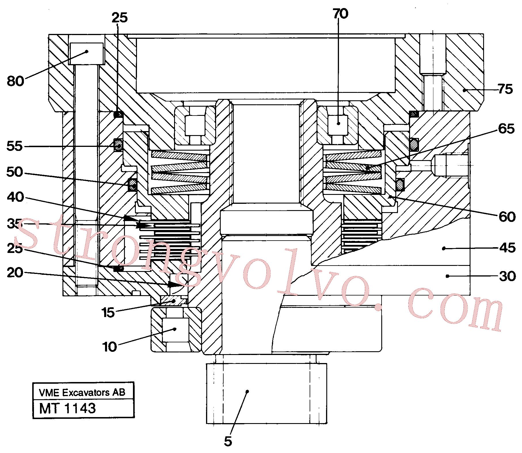 Volvo Montagem VOE60113001 Hex. Socket Screw Acessórios