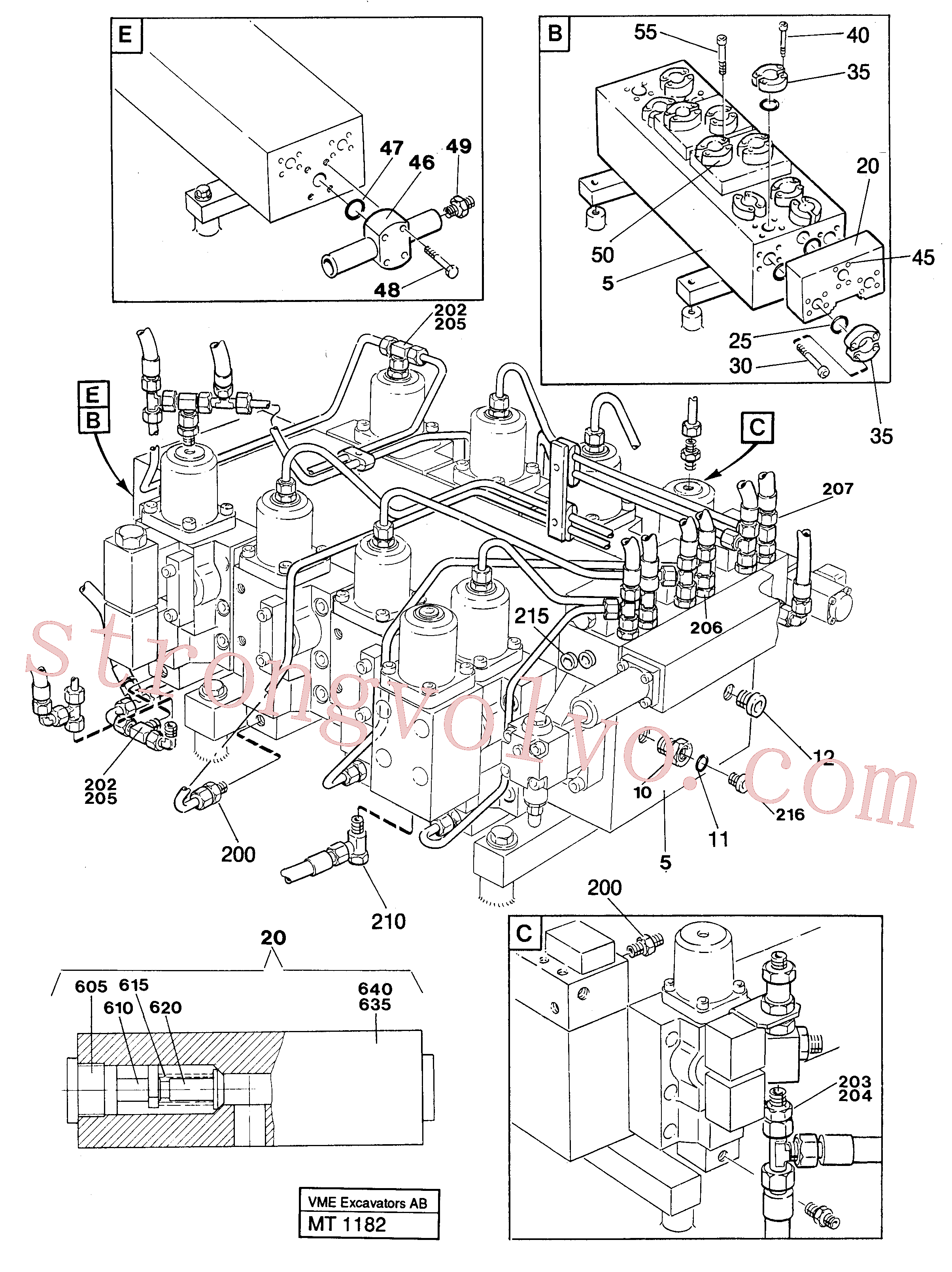 Atacado VOE13970980 Parafuso sextavado Volvo escavadeira